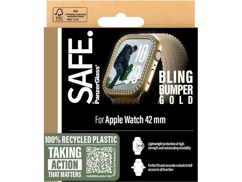 SAFE. Displayschutz Bling Bumper Goldr 41 mm SAFE. Displayschutz Bling Bumper Goldr 41 mm