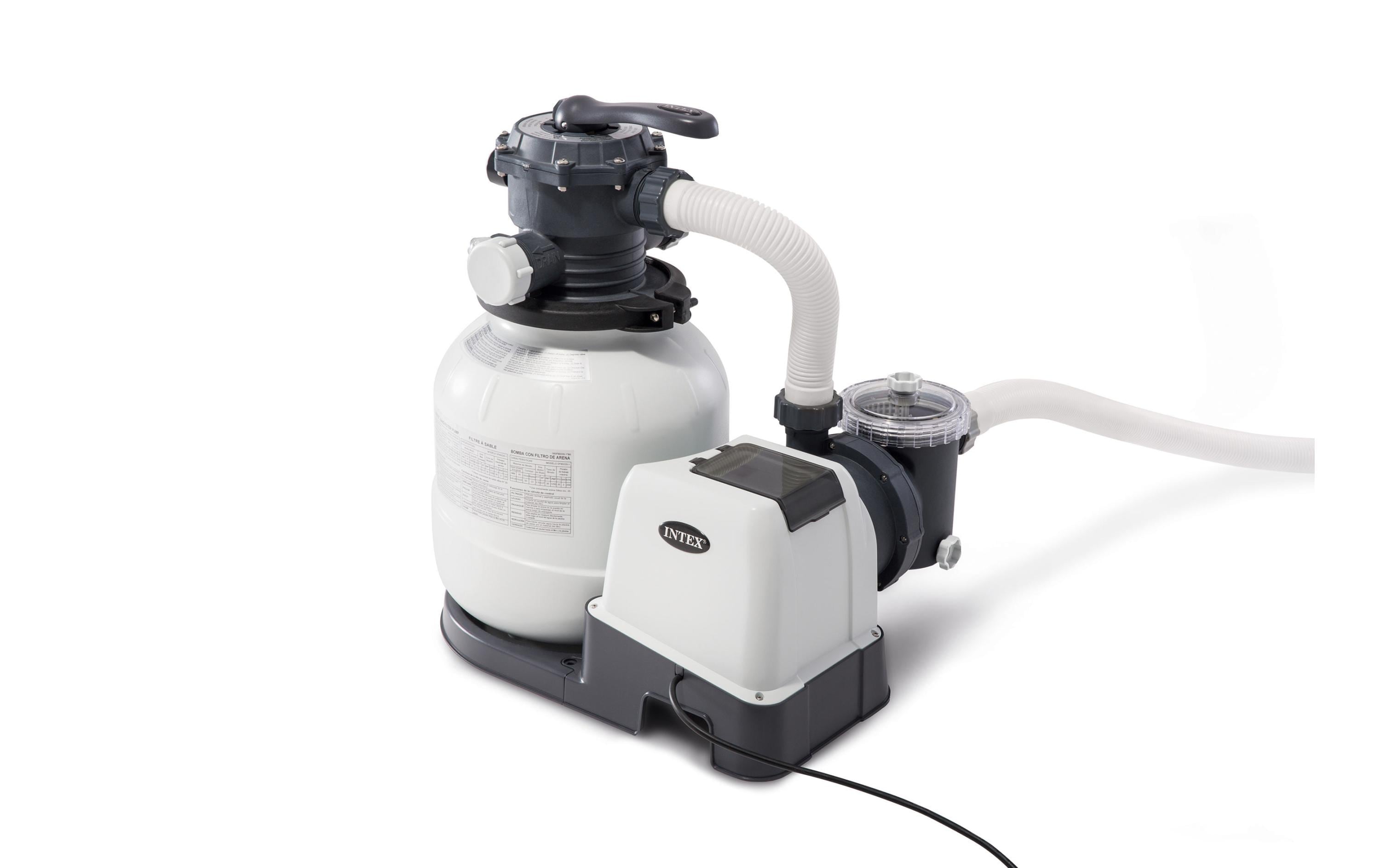 Intex Sandfilterpumpe Krystal Clear 6000 l / h bis 32 m³ Intex Sandfilterpumpe Krystal Clear 6000 l / h bis 32 m³