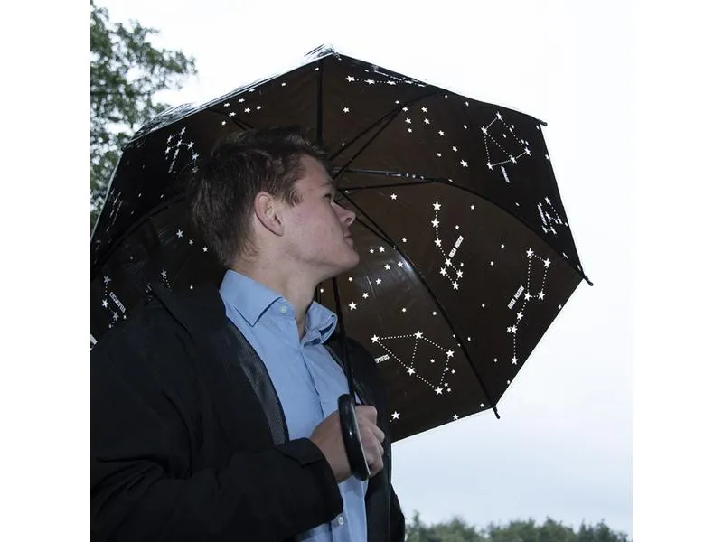 Esschert Design Schirm Sternenhimmel Schwarz/Weiss