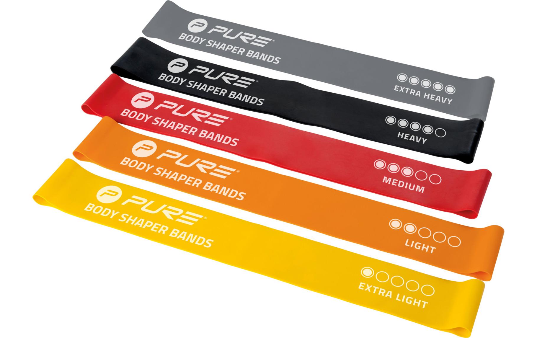 FTM Fitnessband 5er-Set, extra leicht bis extra stark FTM Fitnessband 5er-Set, extra leicht bis extra stark