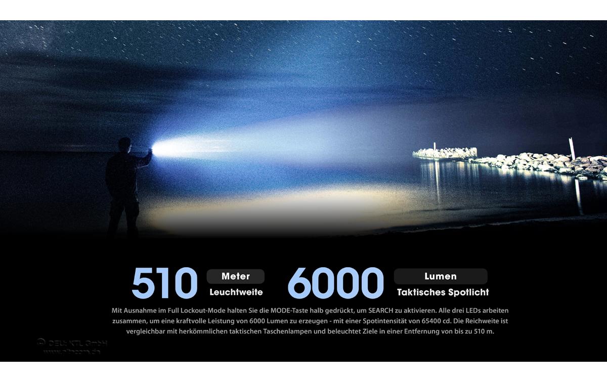 Nitecore Taschenlampe TM9K Pro