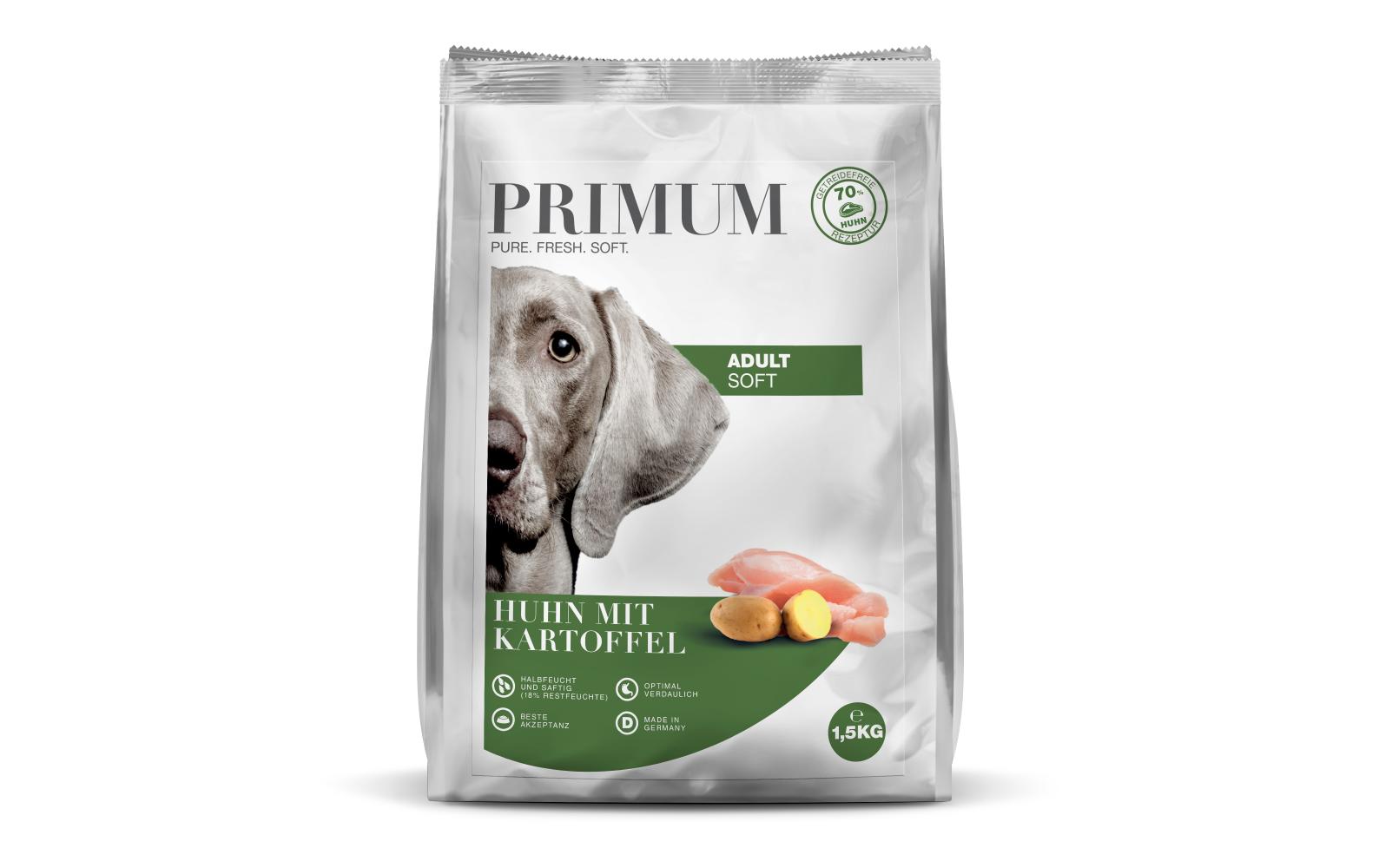 PRIMUM Halbfeuchtfutter Adult Huhn mit Kartoffel 1.5 kg