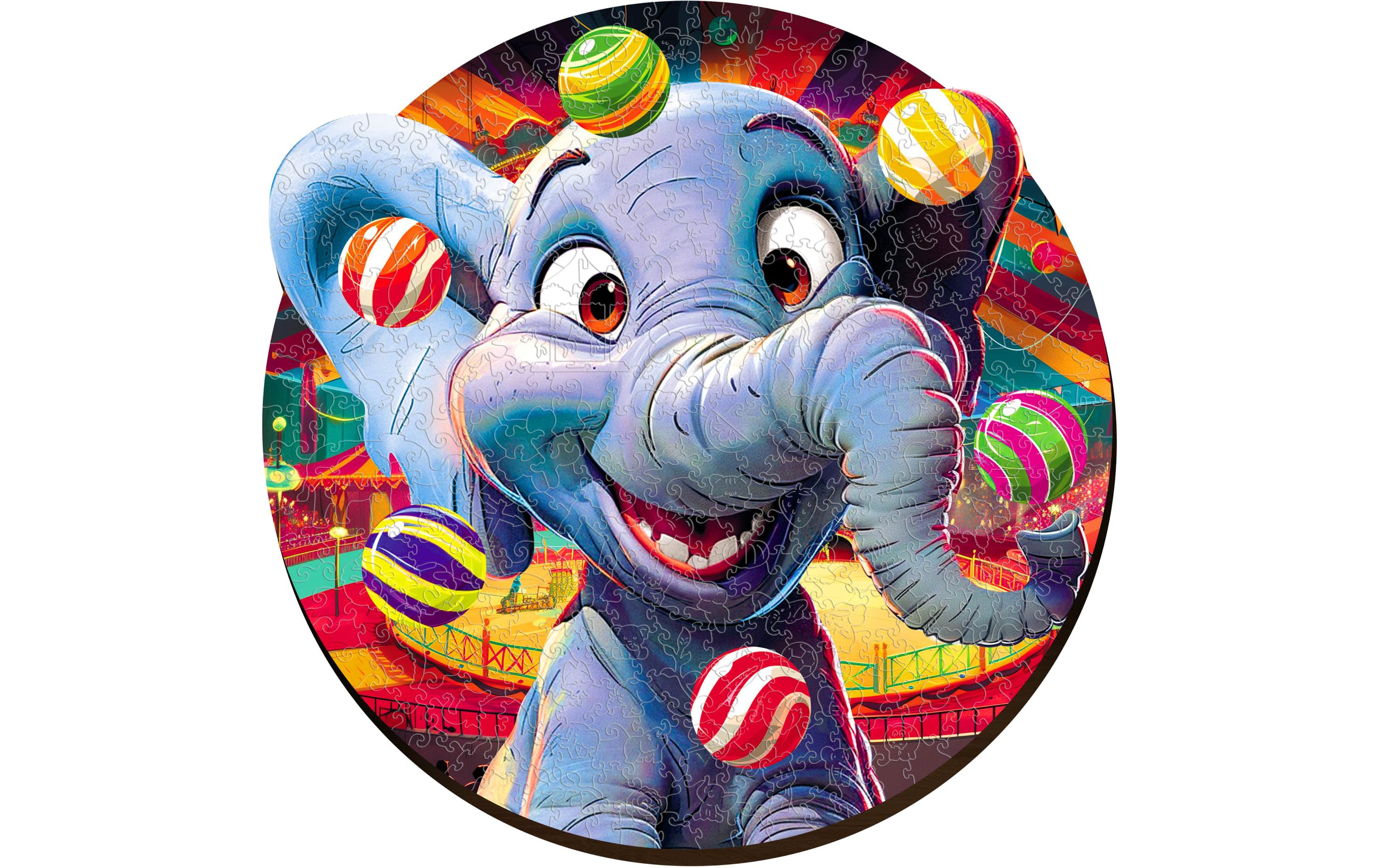 Escape Welt Holz-Puzzle Elefant