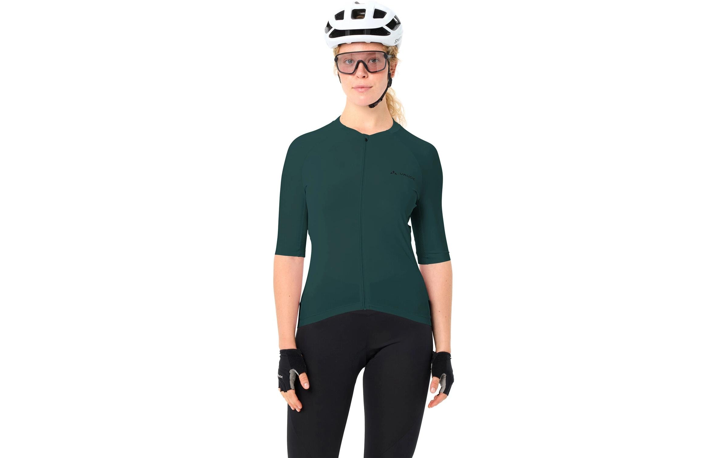 VAUDE Damen Velotrikot Wo Furka FZ III deep pond Grün, Grösse 36