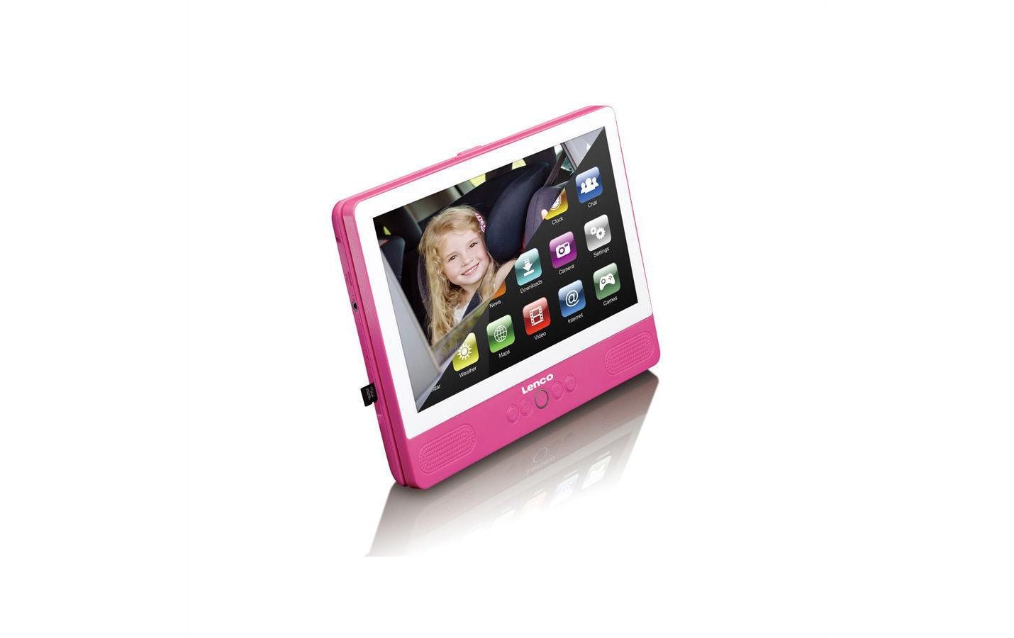 Lenco Portabler DVD Player TDV-901 Pink