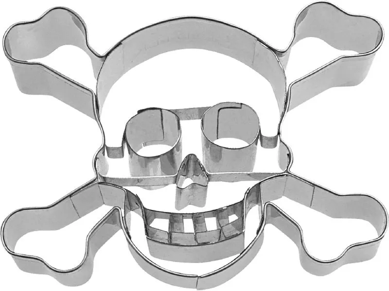 Städter Präge-Ausstecher Totenkopf 9.5 cm, Silber Städter Präge-Ausstecher Totenkopf 9.5 cm, Silber