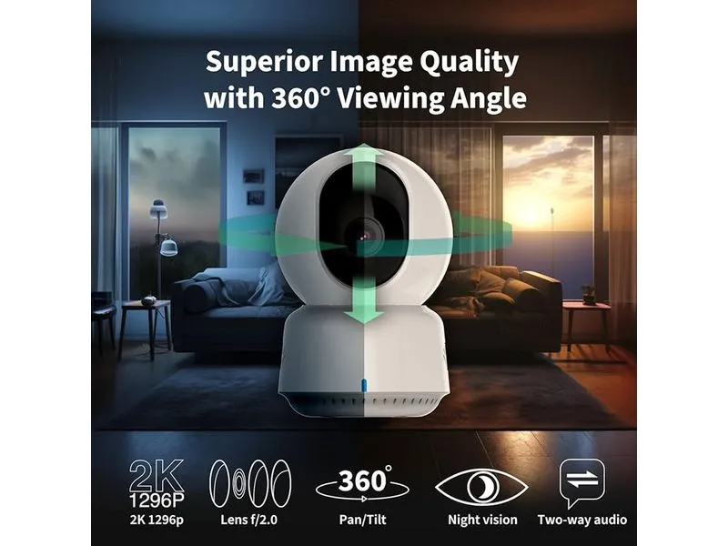 Aqara Netzwerkkamera E1 PT 2 MP, 101°, IR-LED Aqara Netzwerkkamera E1 PT 2 MP, 101°, IR-LED