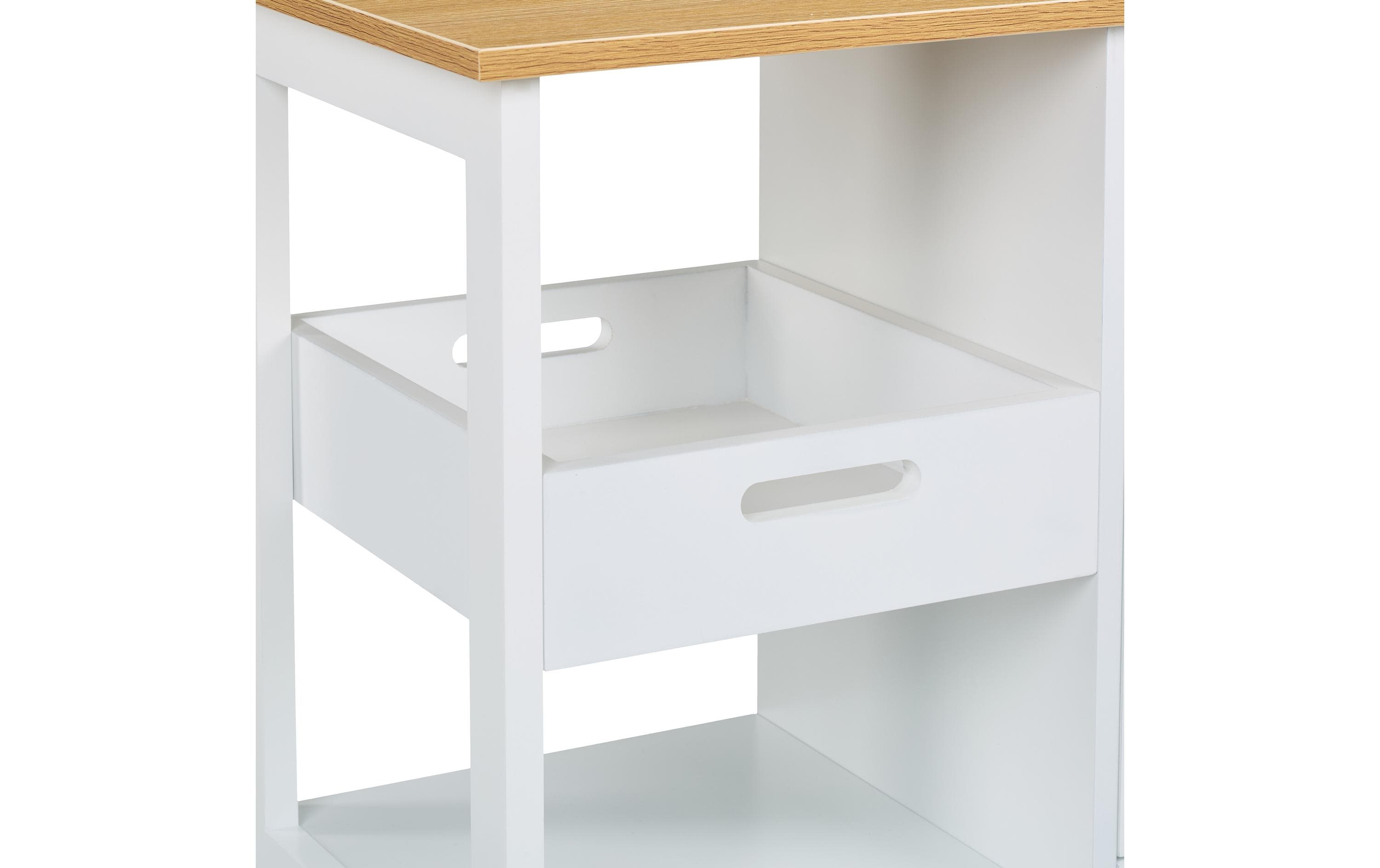 relaxdays Küchenwagen 85 x 68.5 x 38.5 cm, Weiss