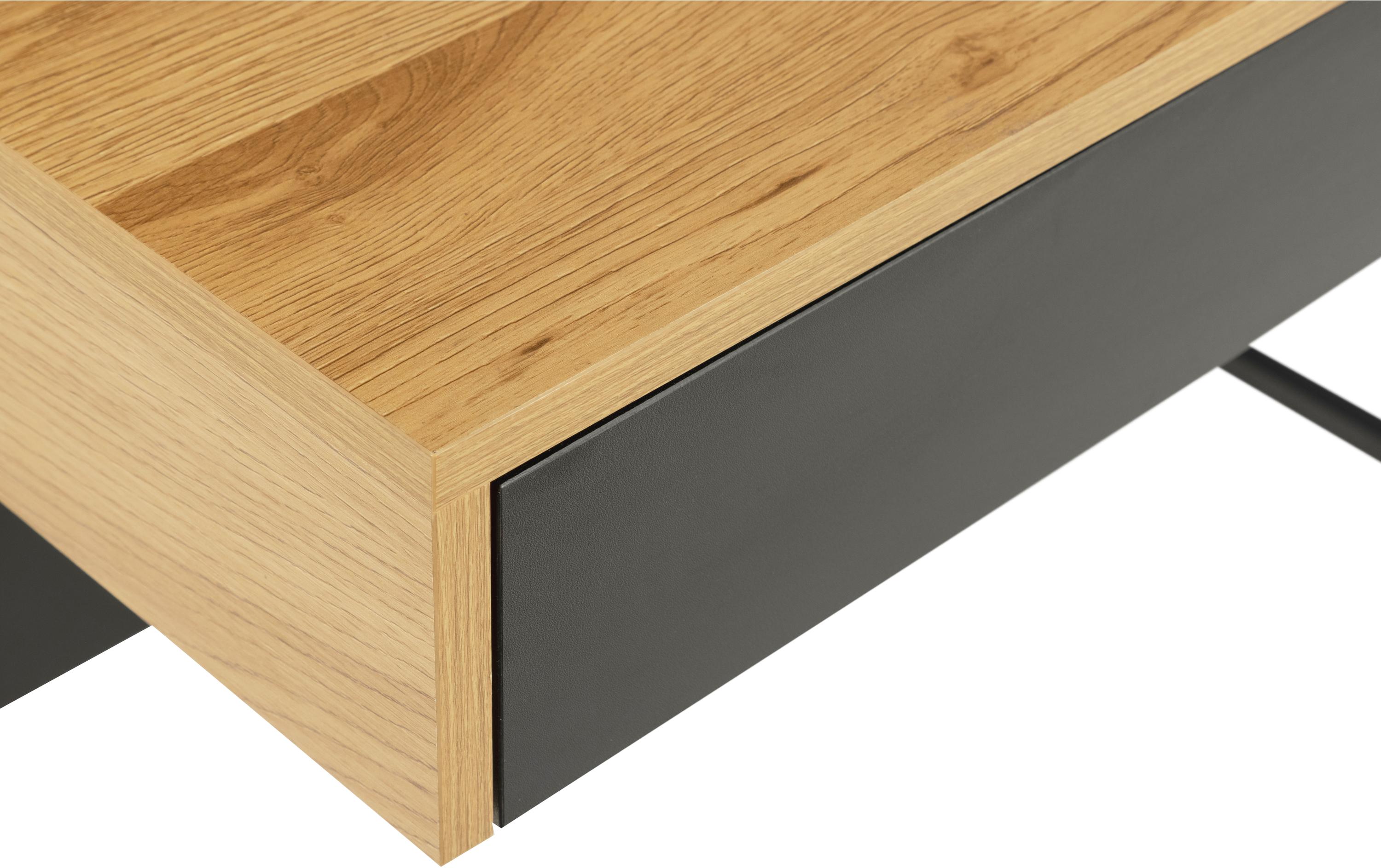 AC Design Tisch Reece, Wildeiche / Schwarz