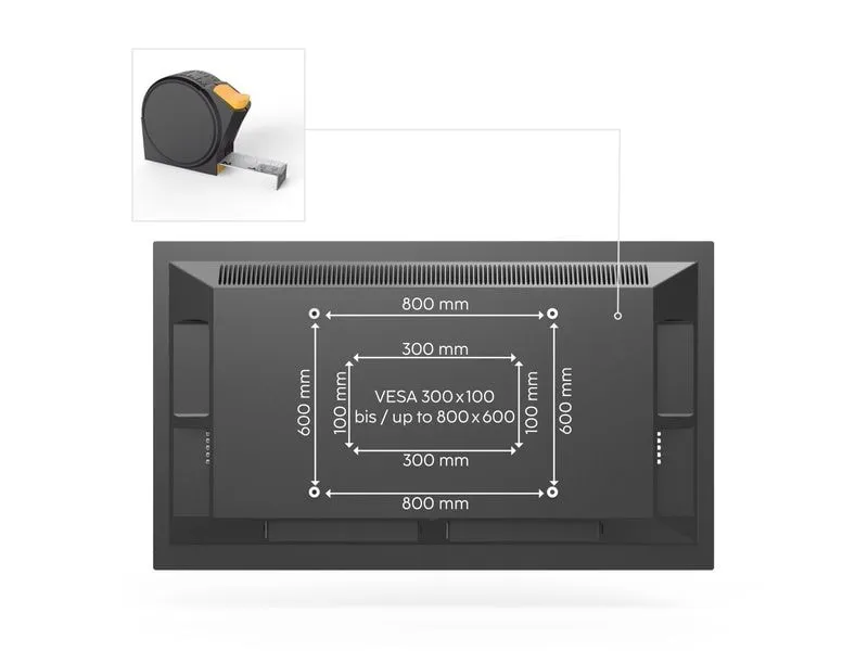 Hama Technics AG TV-Wandhalterung 120 Schwarz Hama Technics AG TV-Wandhalterung 120 Schwarz