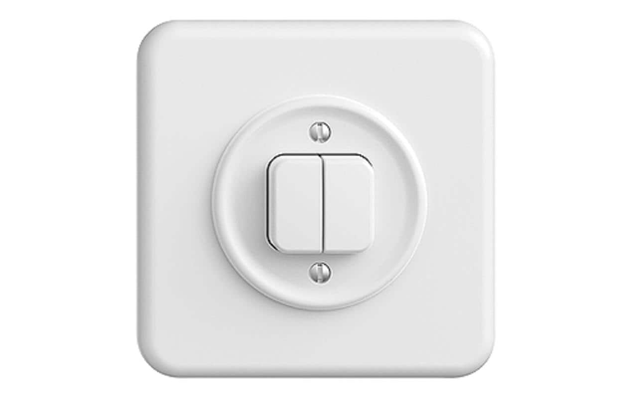 Feller STANDARDdue UP-Schalter STANDARDdue 1/3+3/1L Weiss, IP20 Feller STANDARDdue UP-Schalter STANDARDdue 1/3+3/1L Weiss, IP20