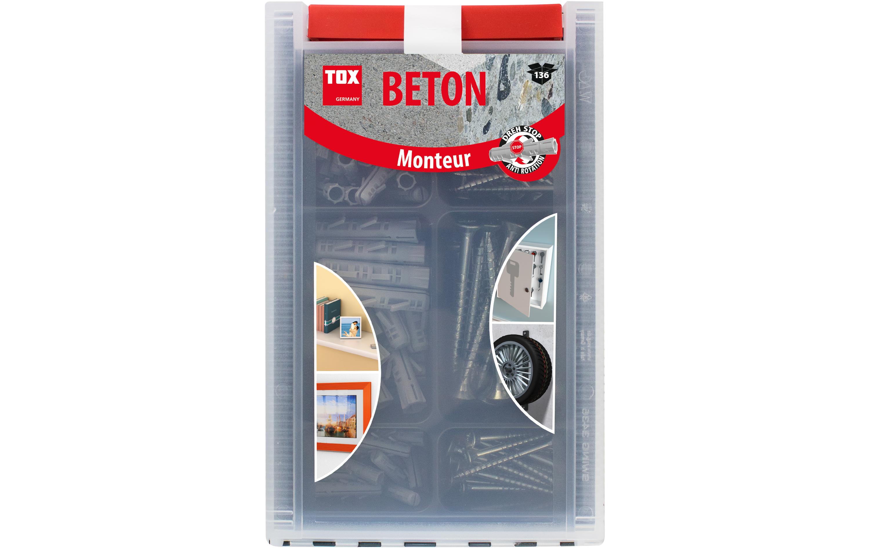 Tox-Dübel Dübel Monteur Beton Barracuda 136 Stück