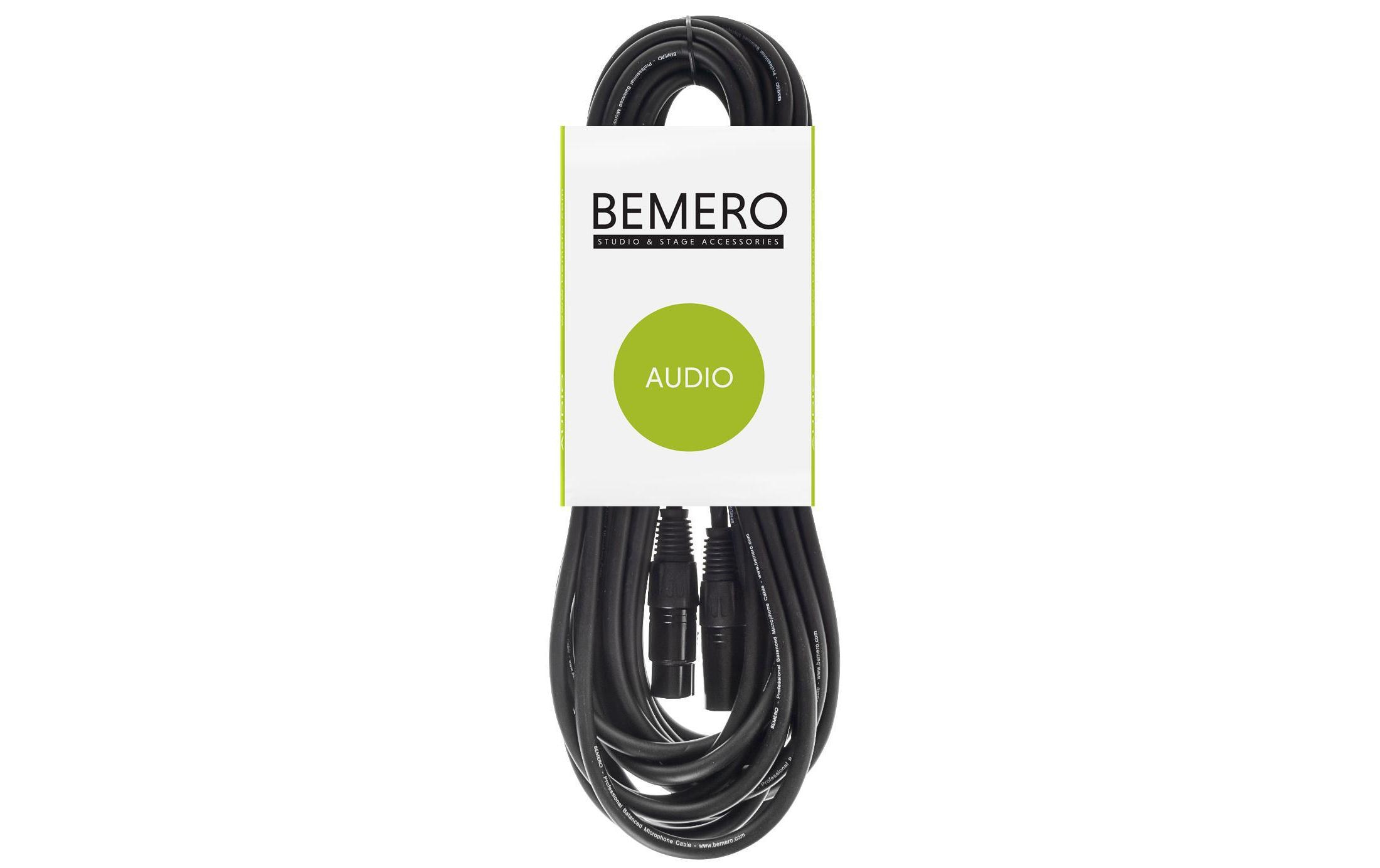 Bemero XLR-Kabel Popband Kabel-Set Version 2 Schwarz