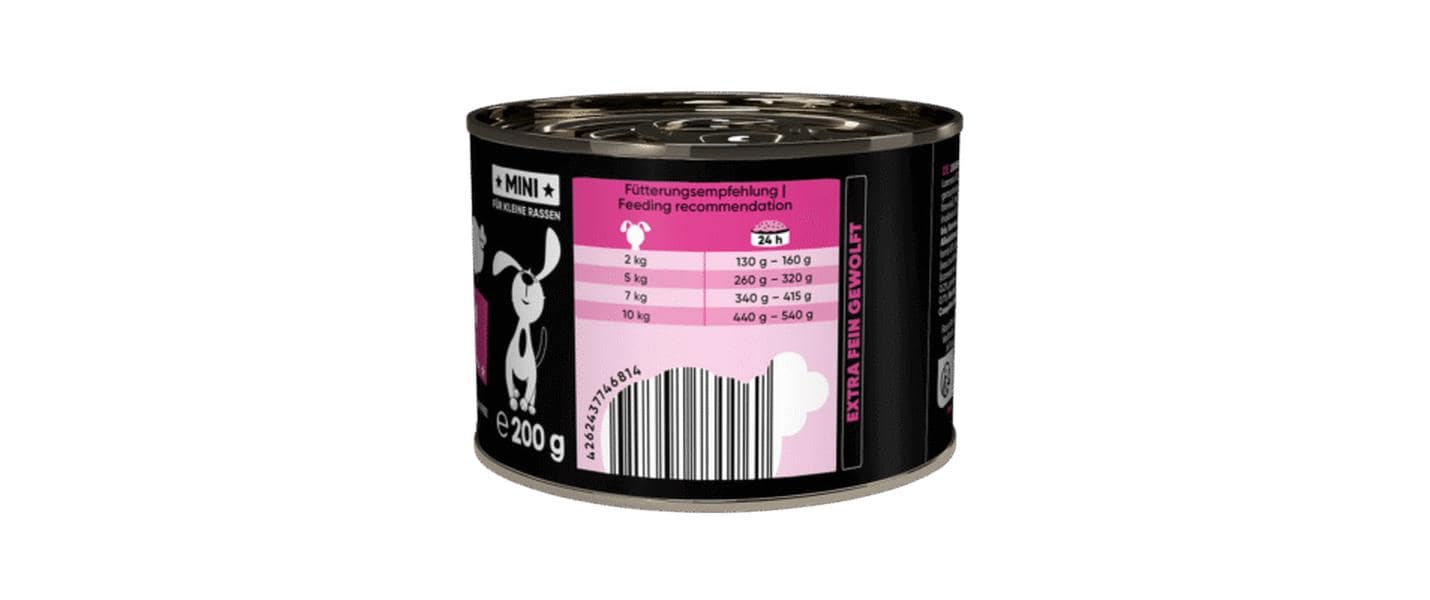 Lucky Jim Nassfutter Mini Mono Lamm 200 g