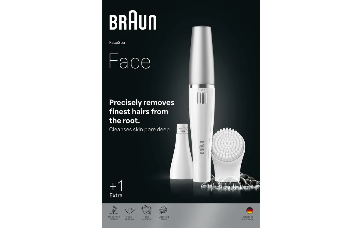 Braun Gesichtsepilierer FaceSpa SE810 Weiss/Silber Braun Gesichtsepilierer FaceSpa SE810 Weiss/Silber