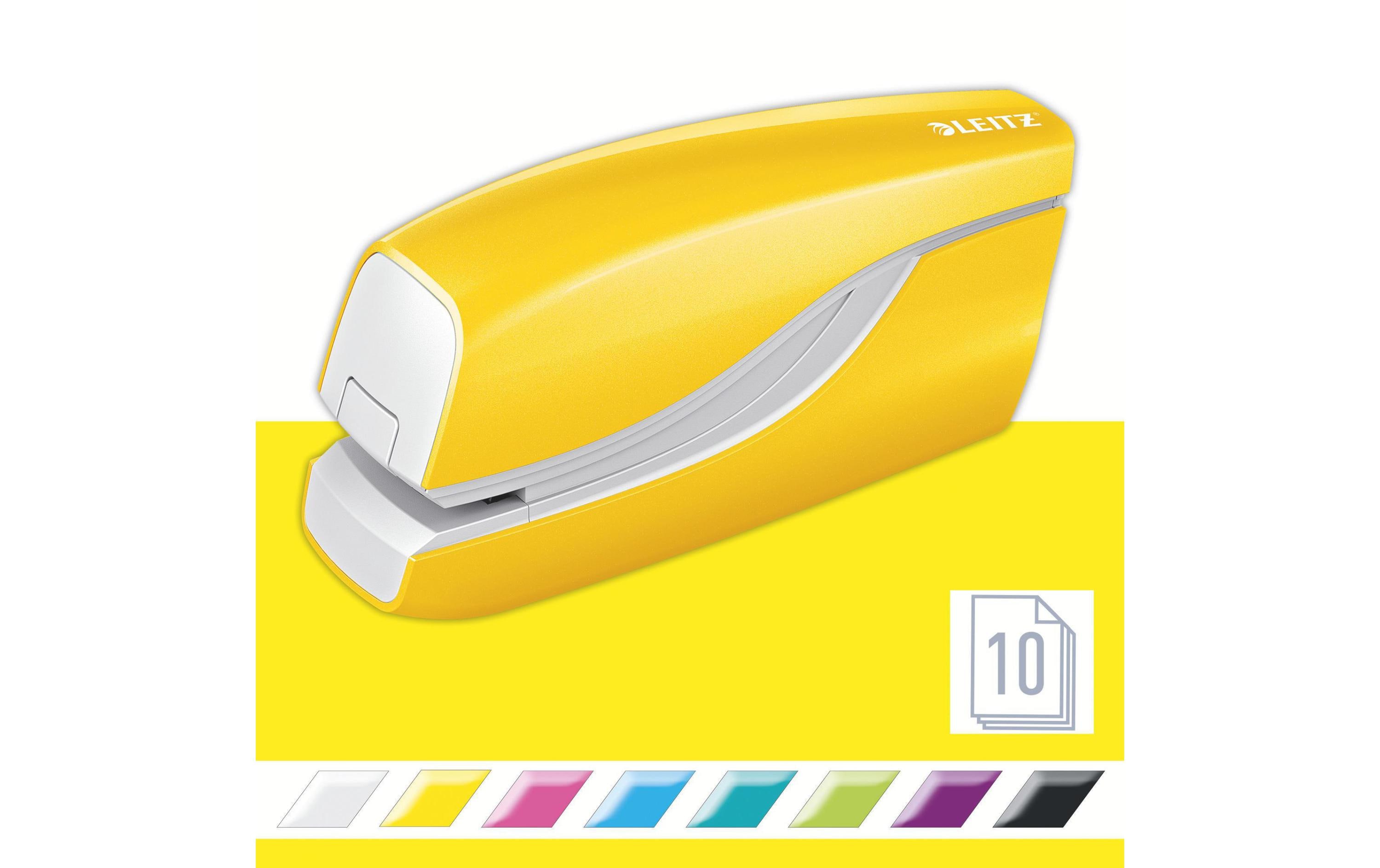Leitz Elektrisches Heftgerät NeXXt Wow 10 Seiten, Gelb Leitz Elektrisches Heftgerät NeXXt Wow 10 Seiten, Gelb