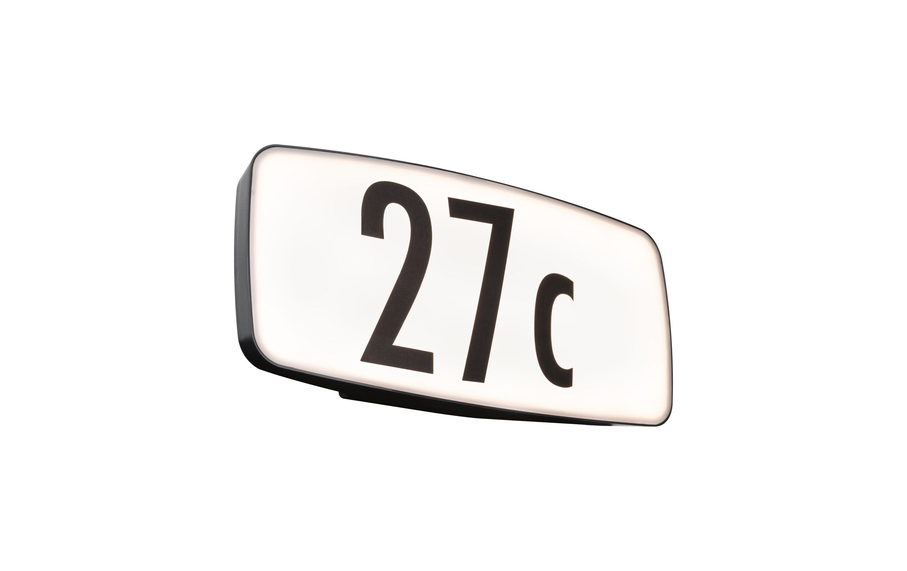 Paulmann Hausnummernleuchte Sheera 230 V Anthrazit Paulmann Hausnummernleuchte Sheera 230 V Anthrazit