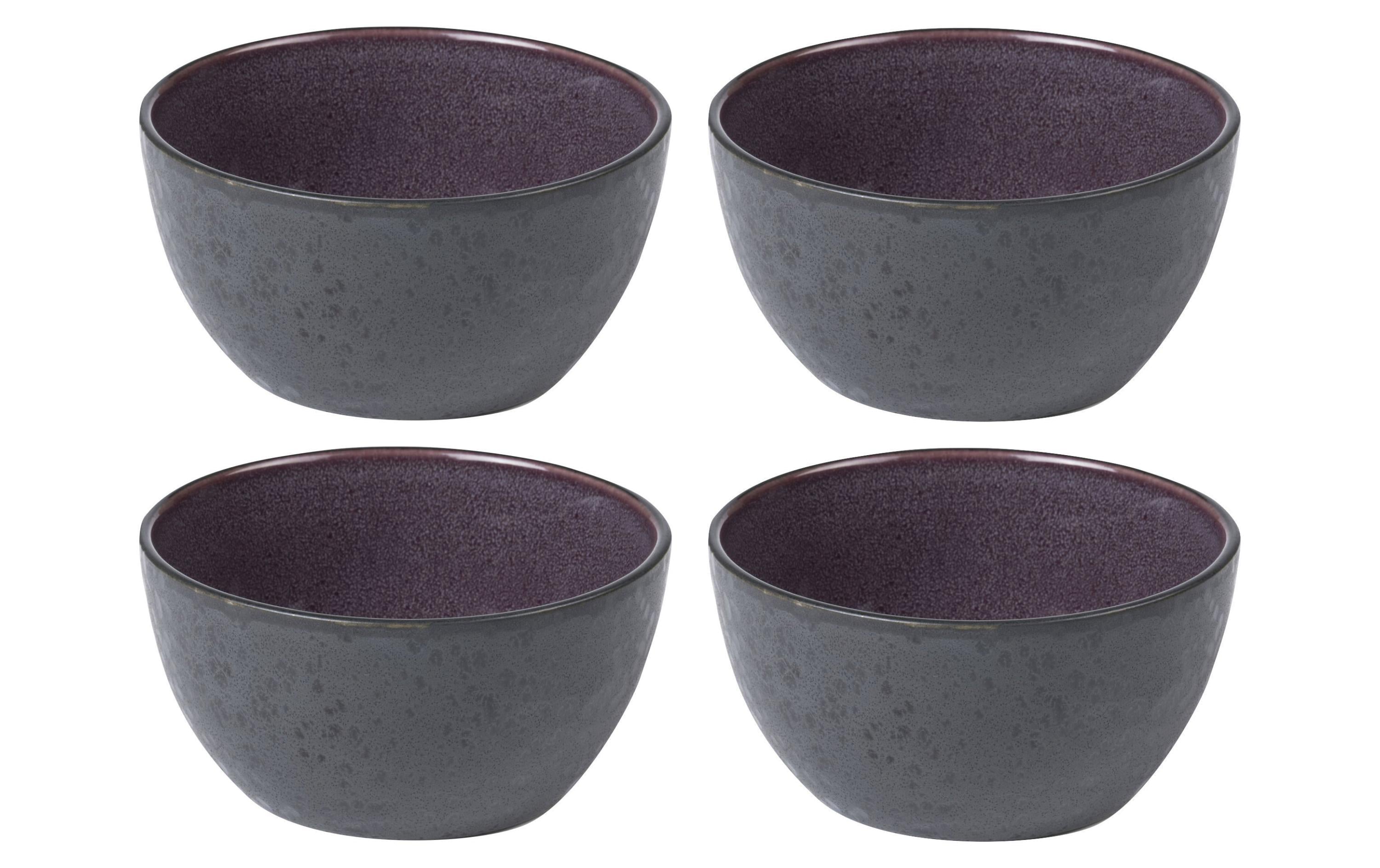 Bitz Snackschale 14 cm, 4 Stück, Schwarz/Lila