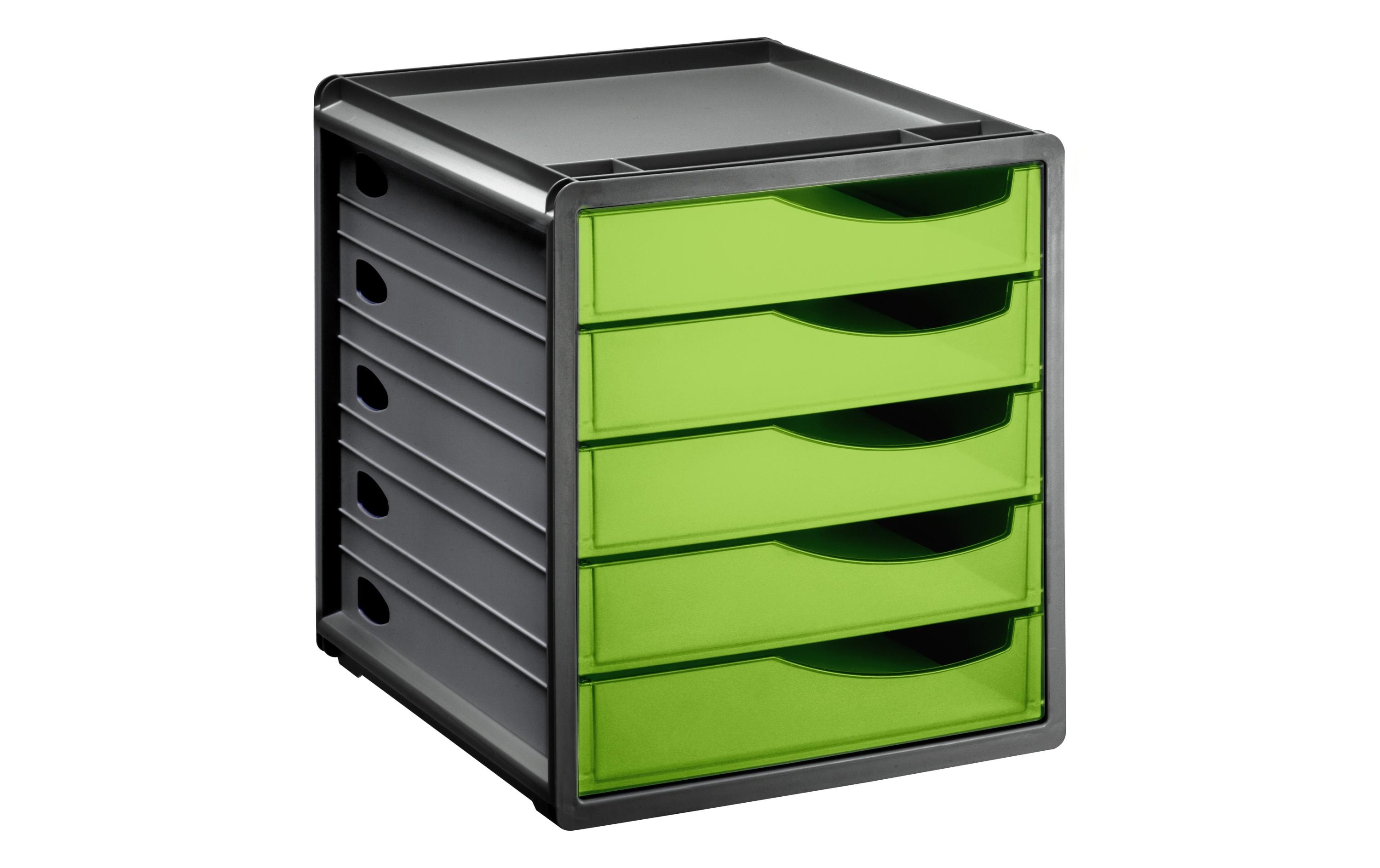 Rotho Schubladenbox Spacebox 5 Grün