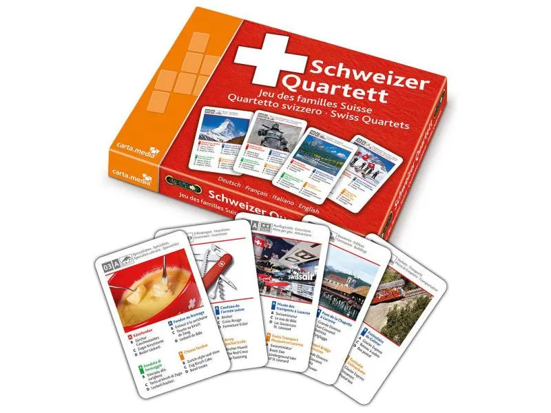 Carta.Media Kartenspiel Schweizer Quartett Carta.Media Kartenspiel Schweizer Quartett
