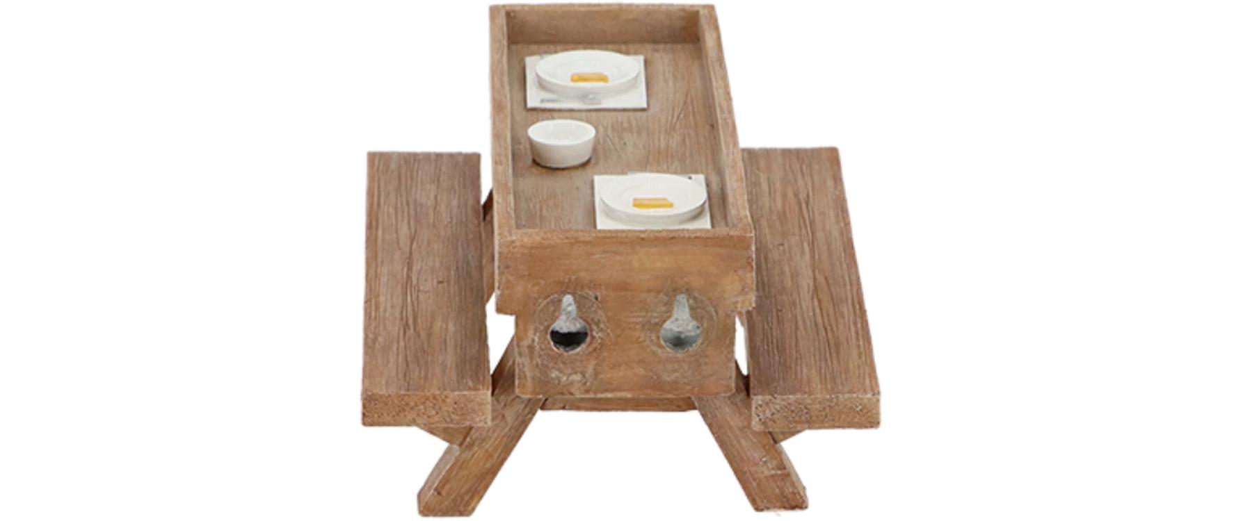 Esschert Design Futterspender Wandpicknicktisch