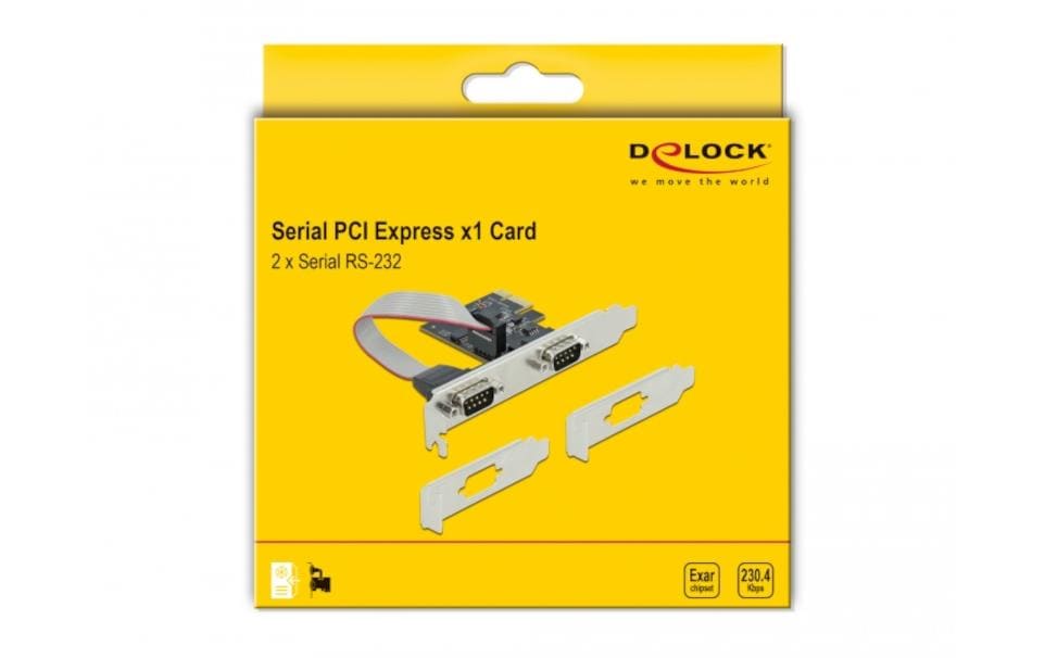 Delock PCI-Express-Karte 90001 2x Seriell / RS-232