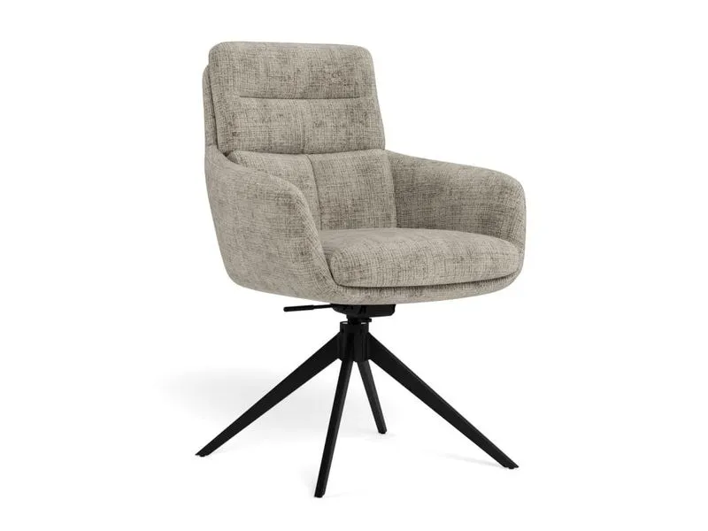 AC Design Stuhl Roger Grau/Beige/Schwarz, 2 Stück AC Design Stuhl Roger Grau/Beige/Schwarz, 2 Stück