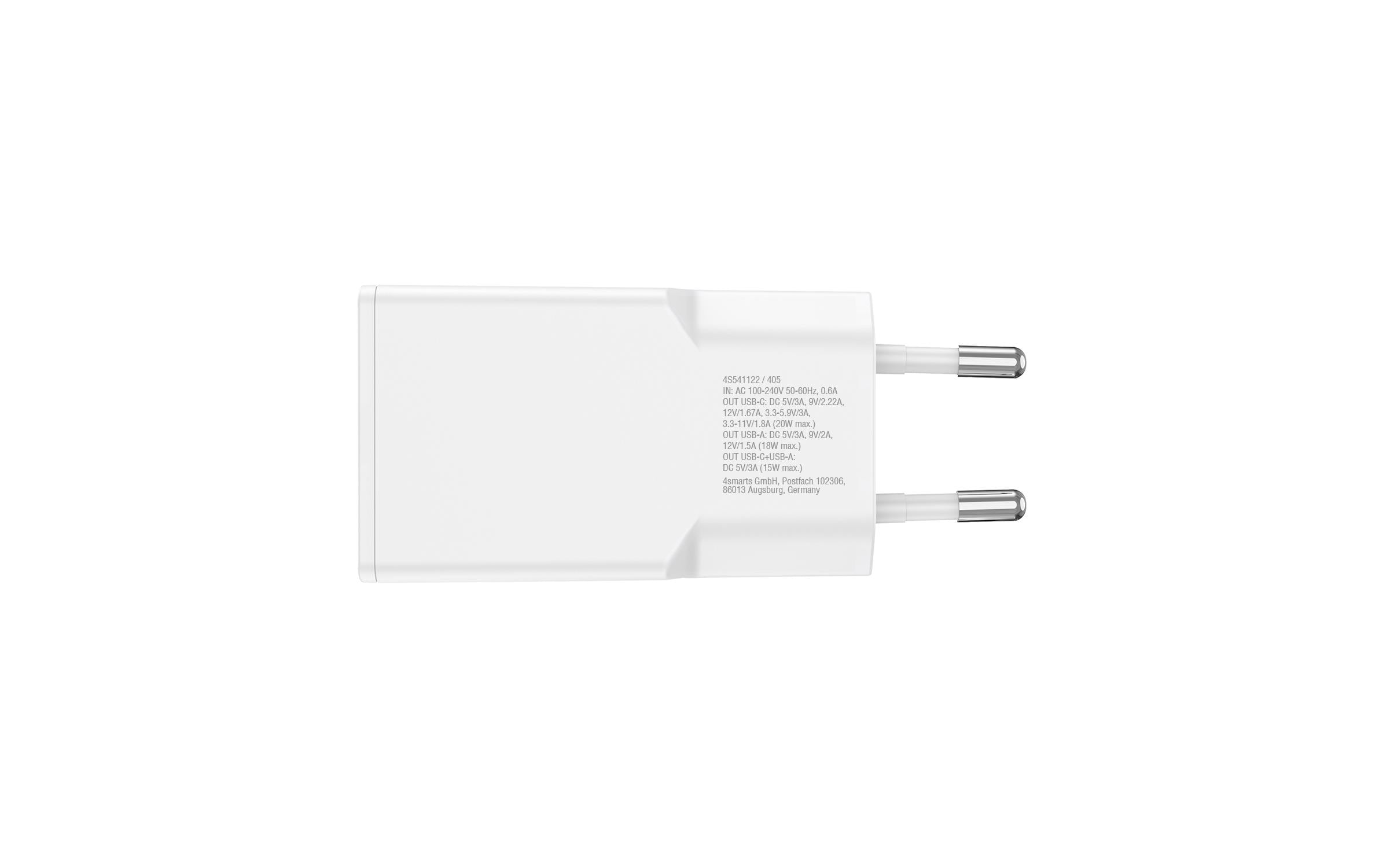 4smarts USB-Wandladegerät PDPlug Duos Slim PD 20W