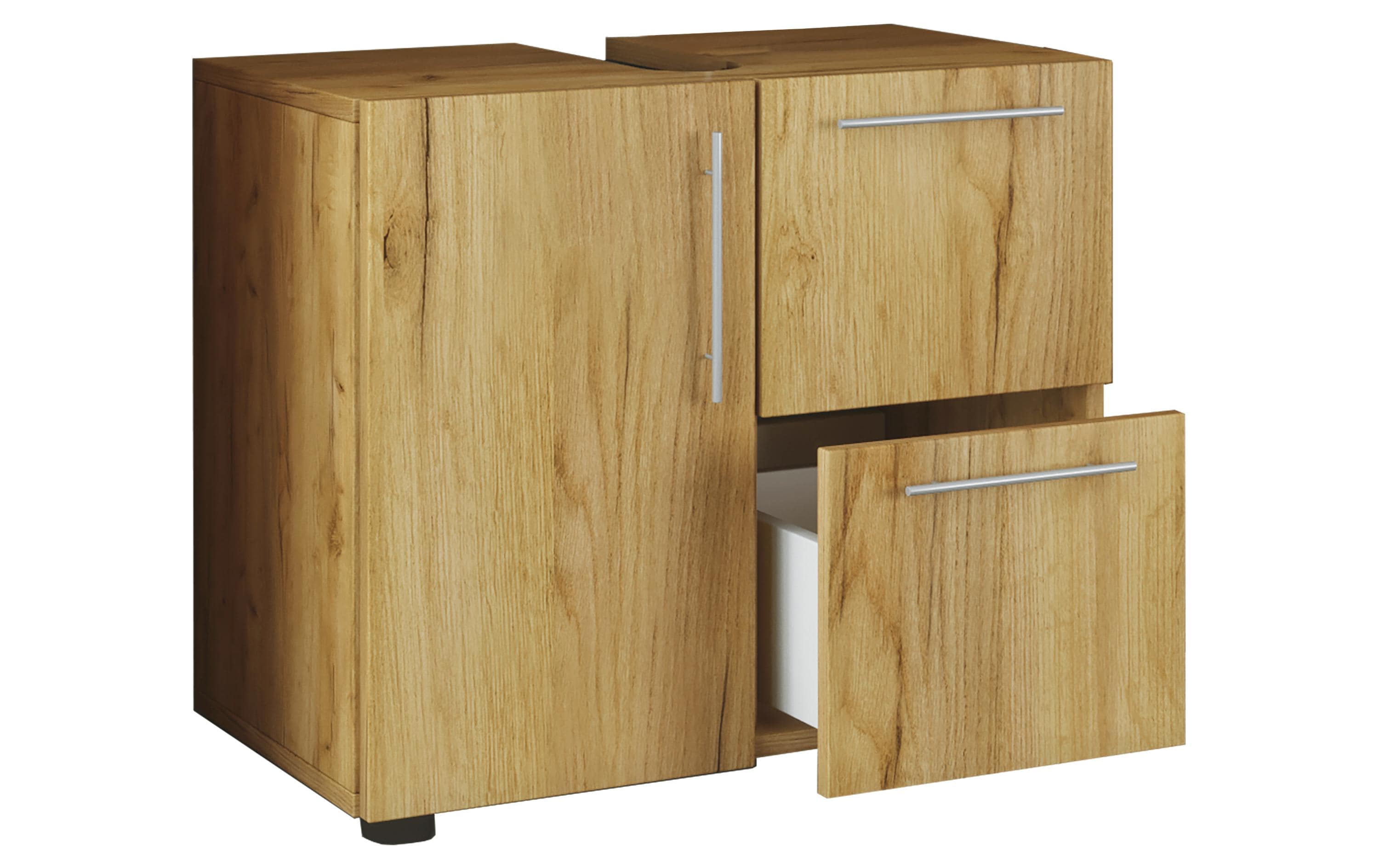 VCM Waschbeckenunterschrank Flandu 61 x 51 cm, Honig/Eiche VCM Waschbeckenunterschrank Flandu 61 x 51 cm, Honig/Eiche