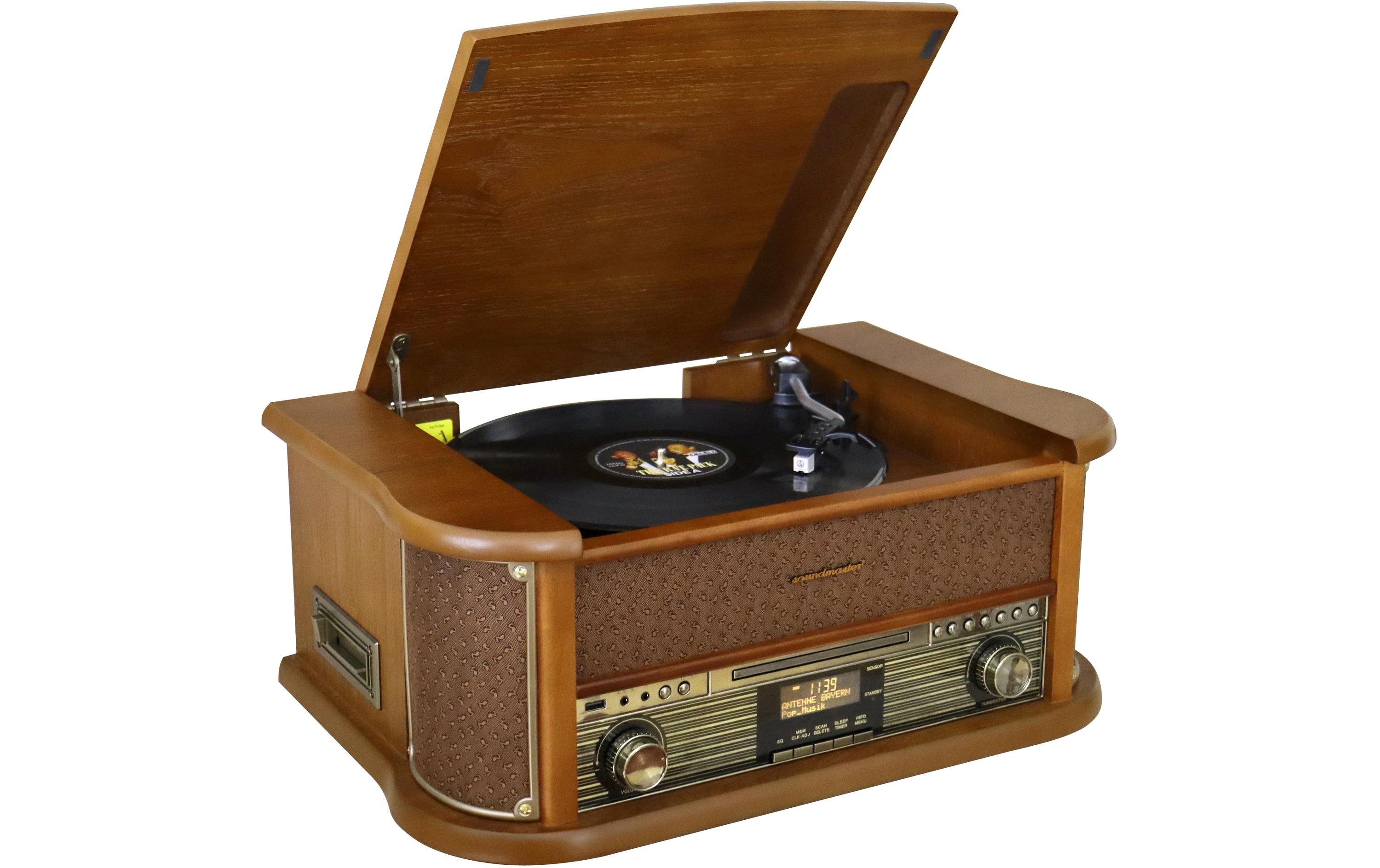 soundmaster Stereoanlage NR566BR Braun