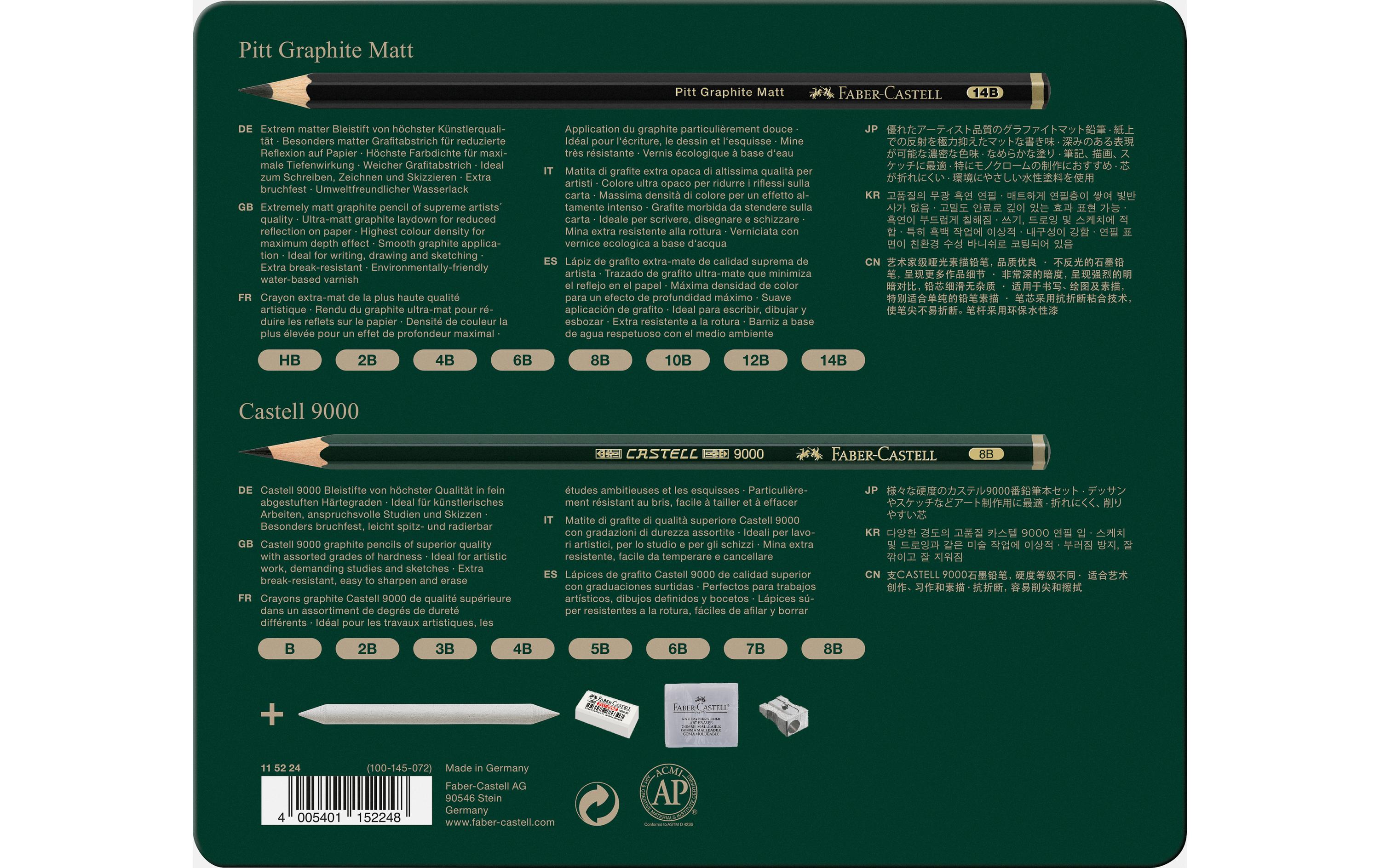 Faber-Castell Graphitstift Pitt 20er Metalletui