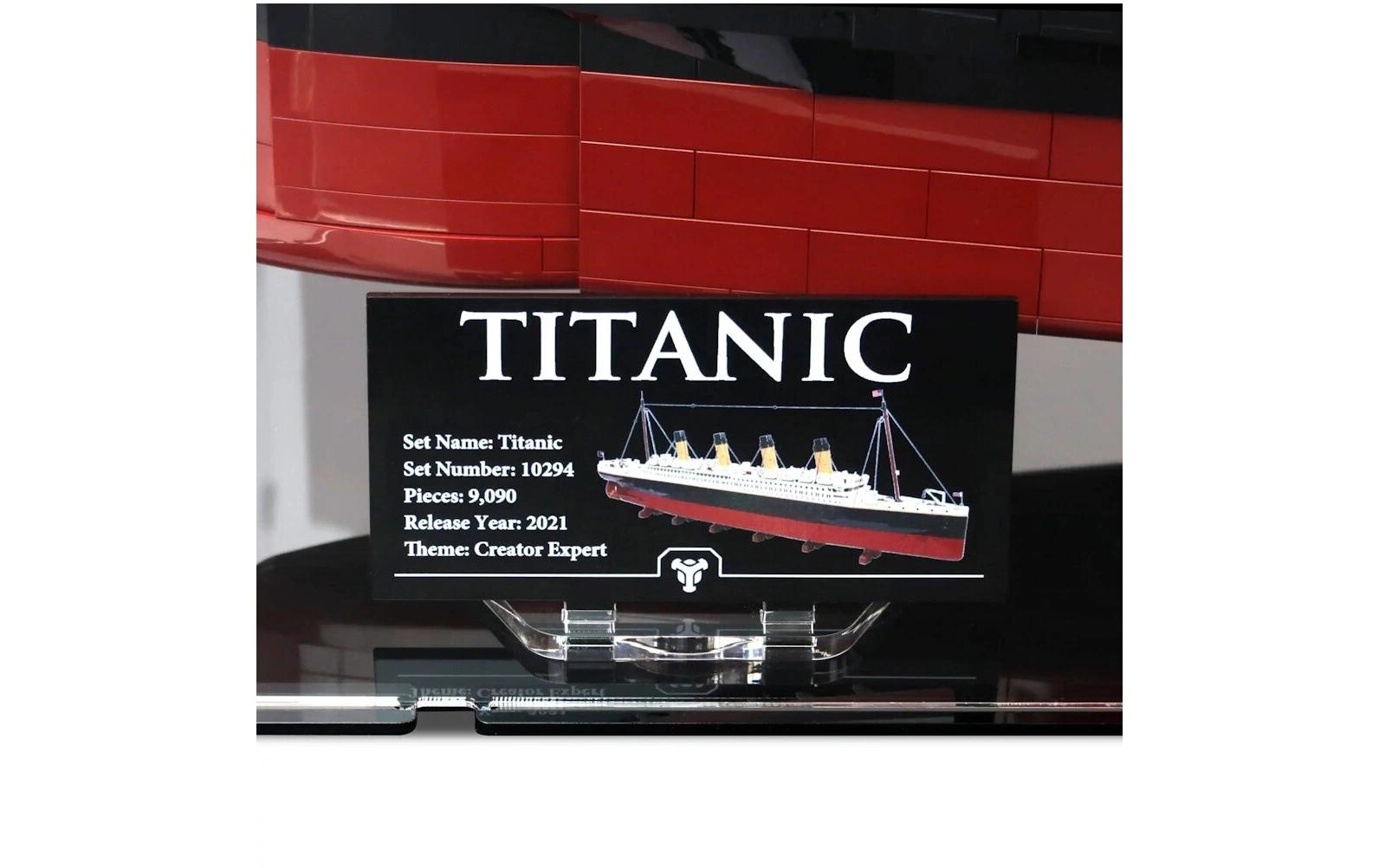 iDisplayit Baukasten Acryl-Display für LEGO 10294 Titanic