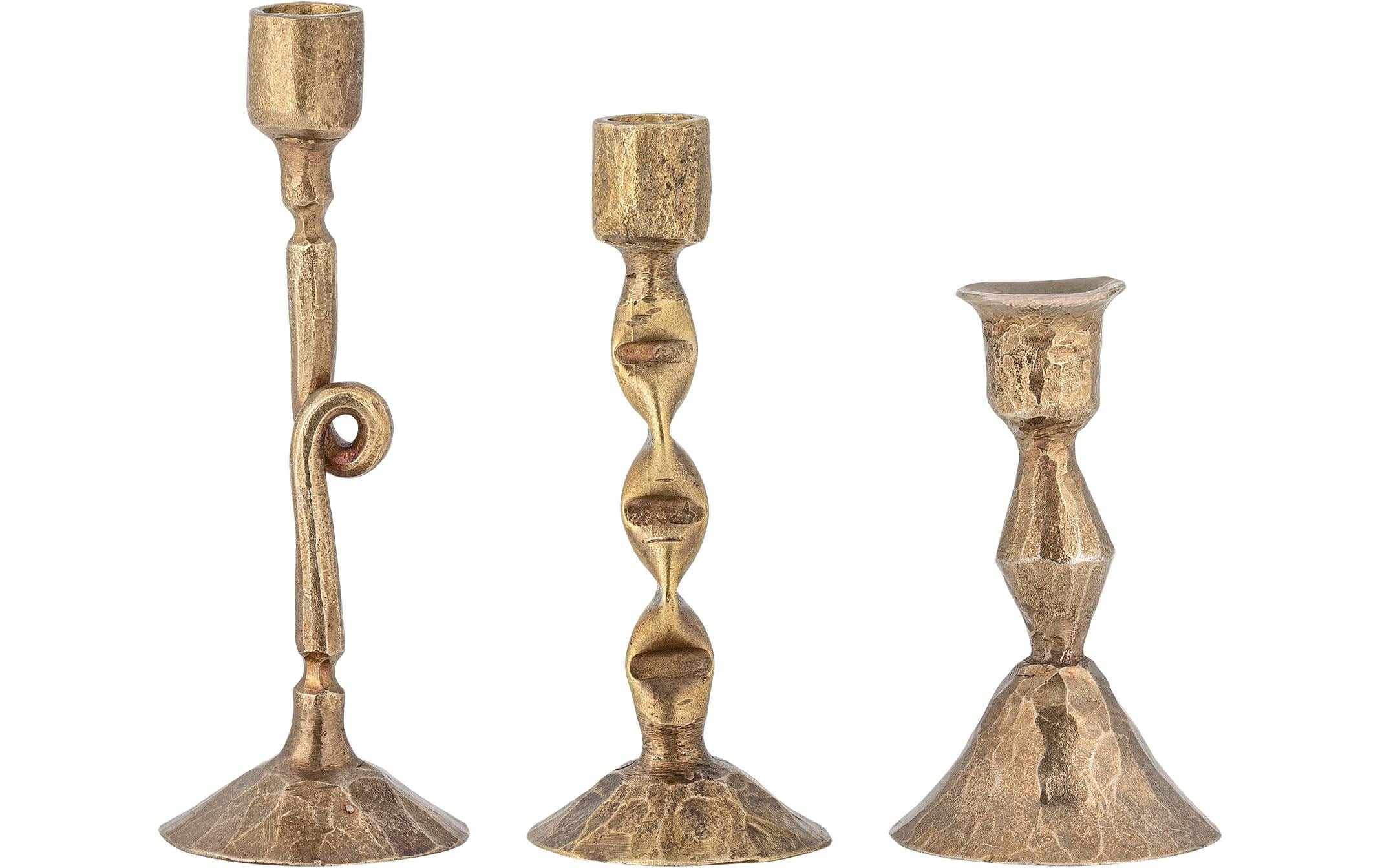 Bloomingville Kerzenständer Efsa 3 Stück Gold