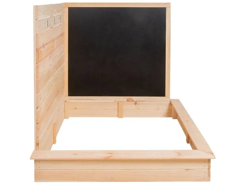 Esschert Design Eck-Sandkasten mit Tafel Holz 115.5 cm