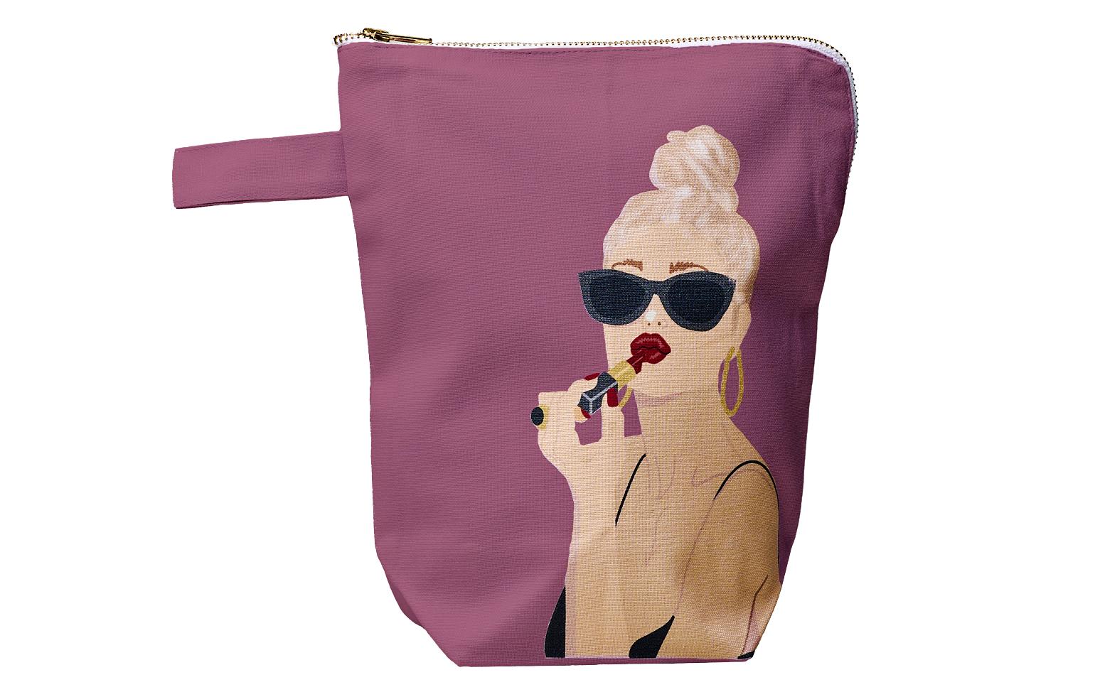 Chic Mic Necessaire Cherry lips 22.5 x 26.5 x 10 cm, Violett
