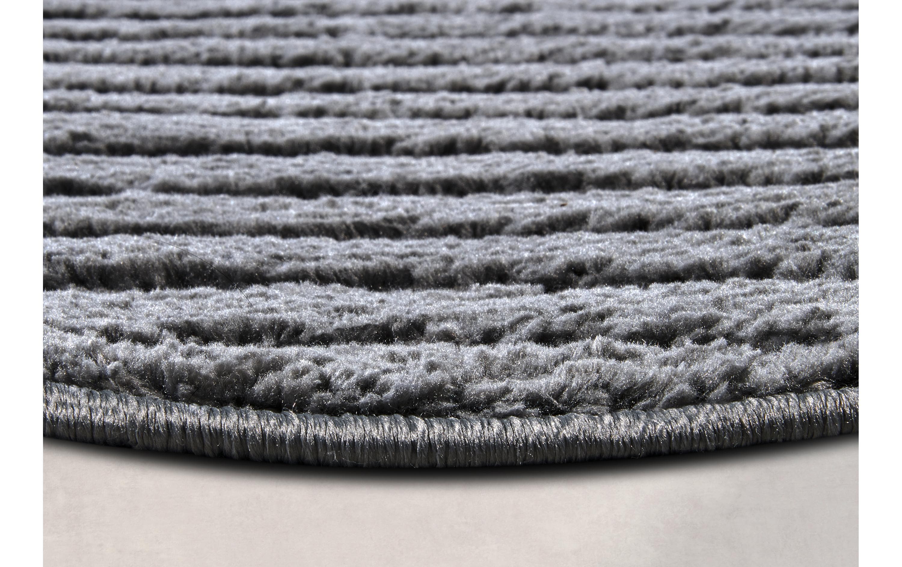 Elle Decoration Teppich Panglao Ø 160 cm, Anthracite