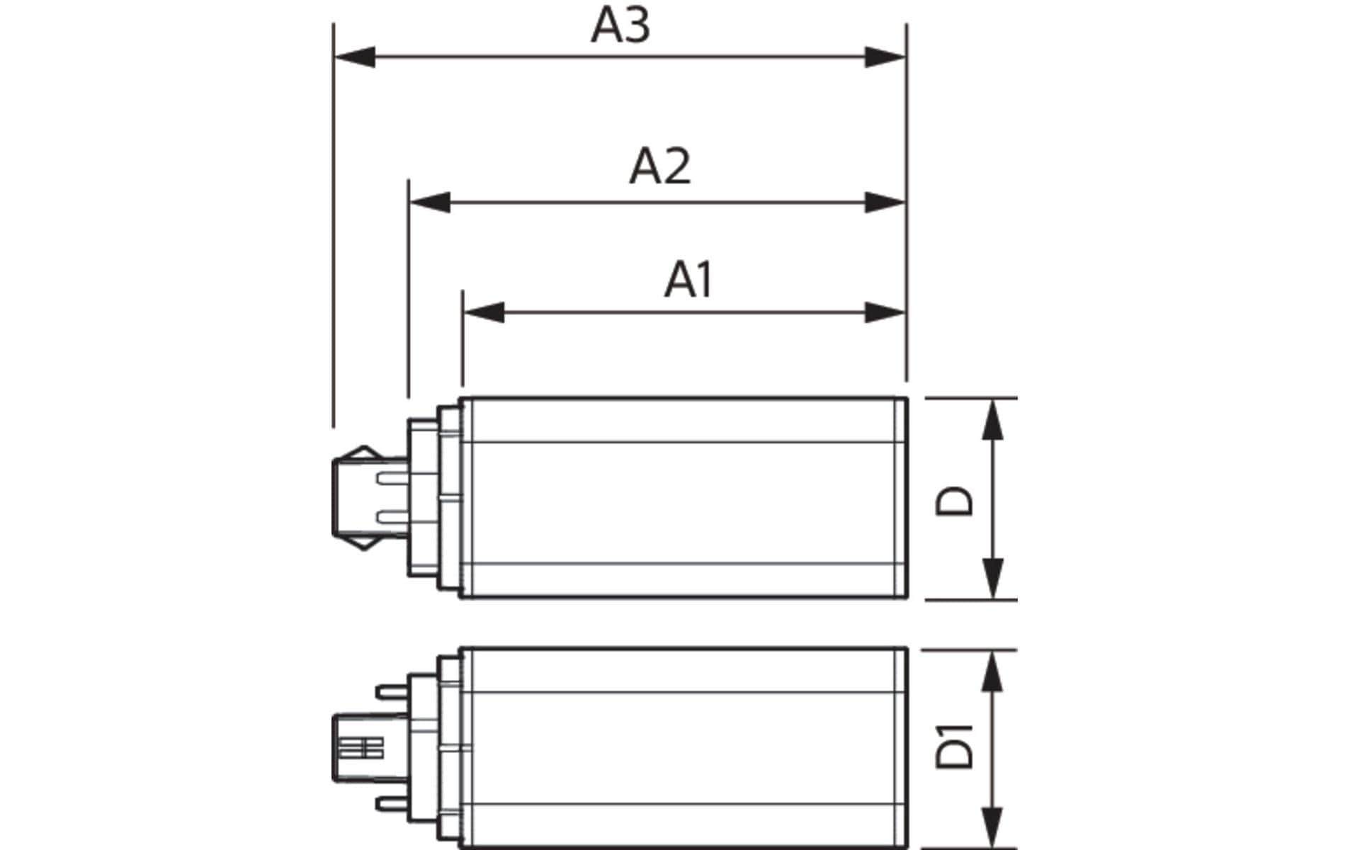 Philips Professional Kompaktlampe CorePro LED PLT HF 6.5W 830 4P GX24q-2