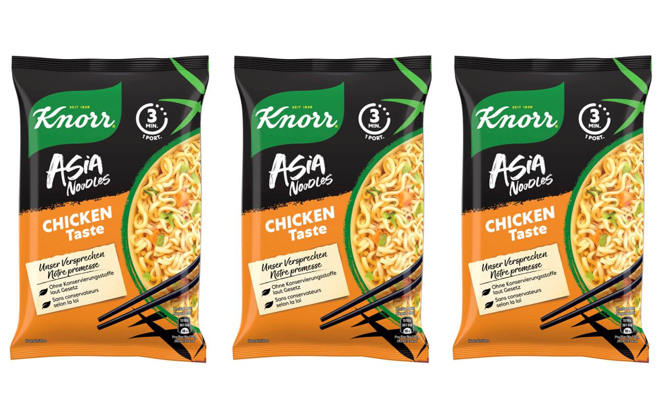 Knorr Asia Instant Noodles Chicken Taste 3 x 70 g
