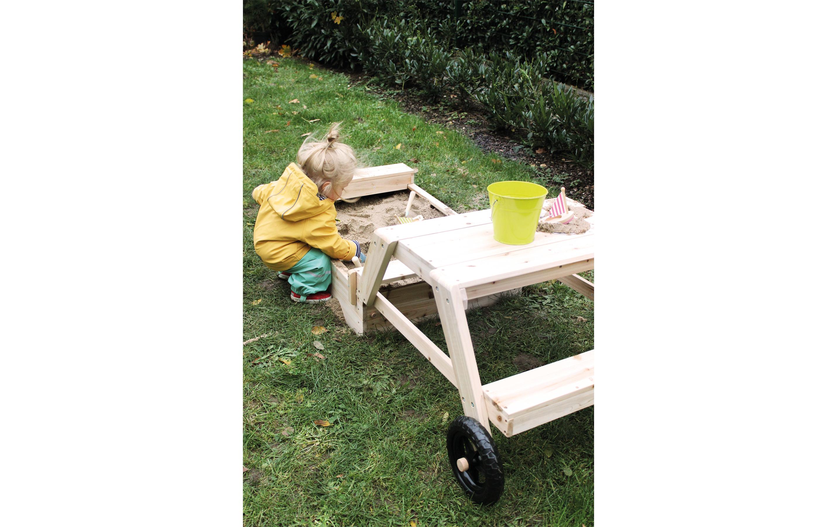 small foot Sandkasten mit Sitzgruppe und Matschtisch