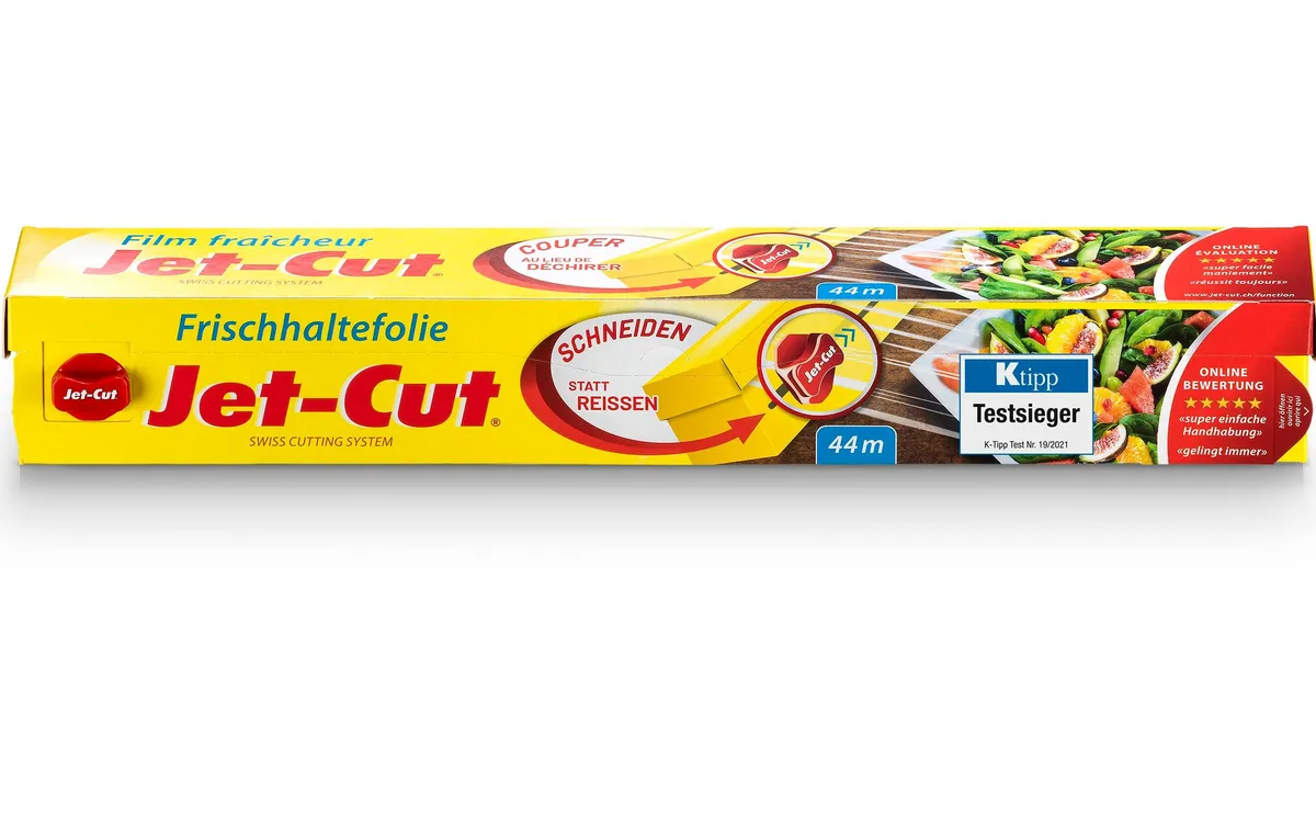 Jet-Cut Frischhaltefolie 44 m x 30 cm 1 Stück, Transparent Jet-Cut Frischhaltefolie 44 m x 30 cm 1 Stück, Transparent