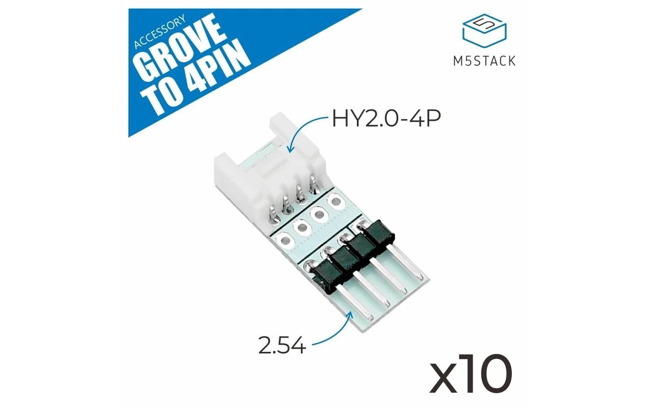 M5Stack Adapter Grove zu 4 Pin 10 Stück M5Stack Adapter Grove zu 4 Pin 10 Stück