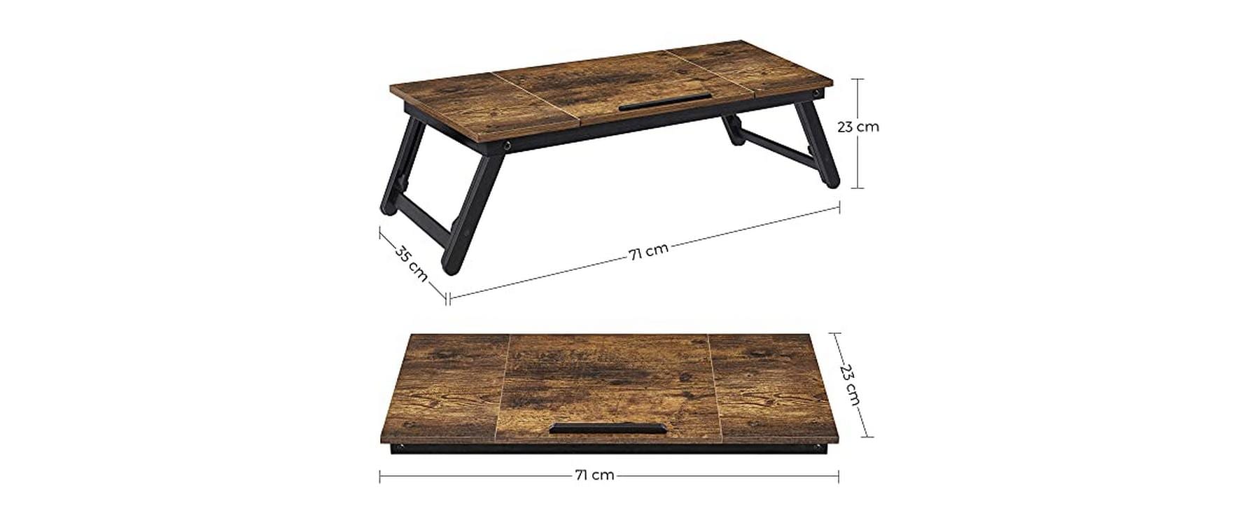 Songmics Notebook-Ständer 14.3 , Braun/Schwarz