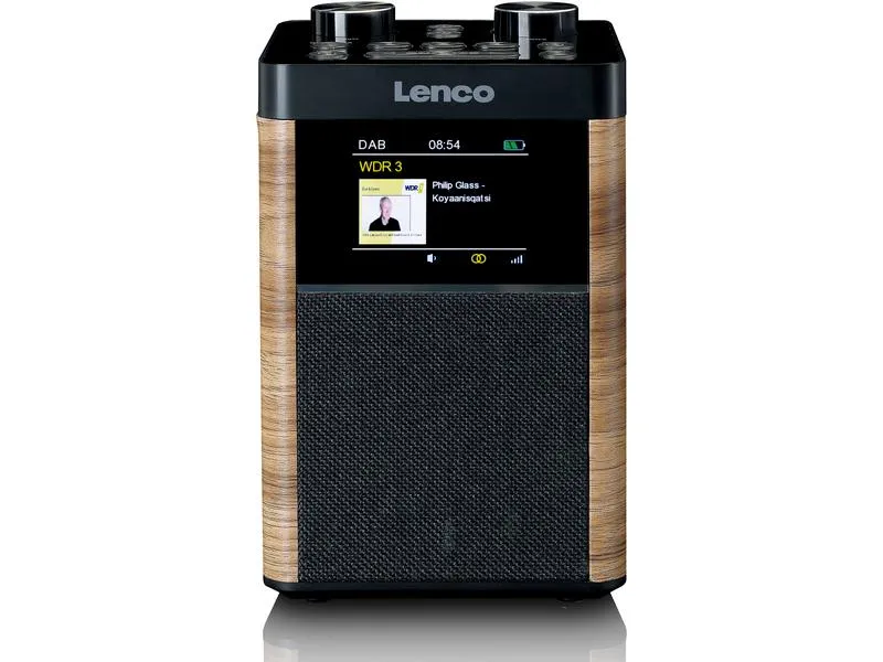 Lenco DAB+ Radio PDR-060WD Schwarz/Weiss