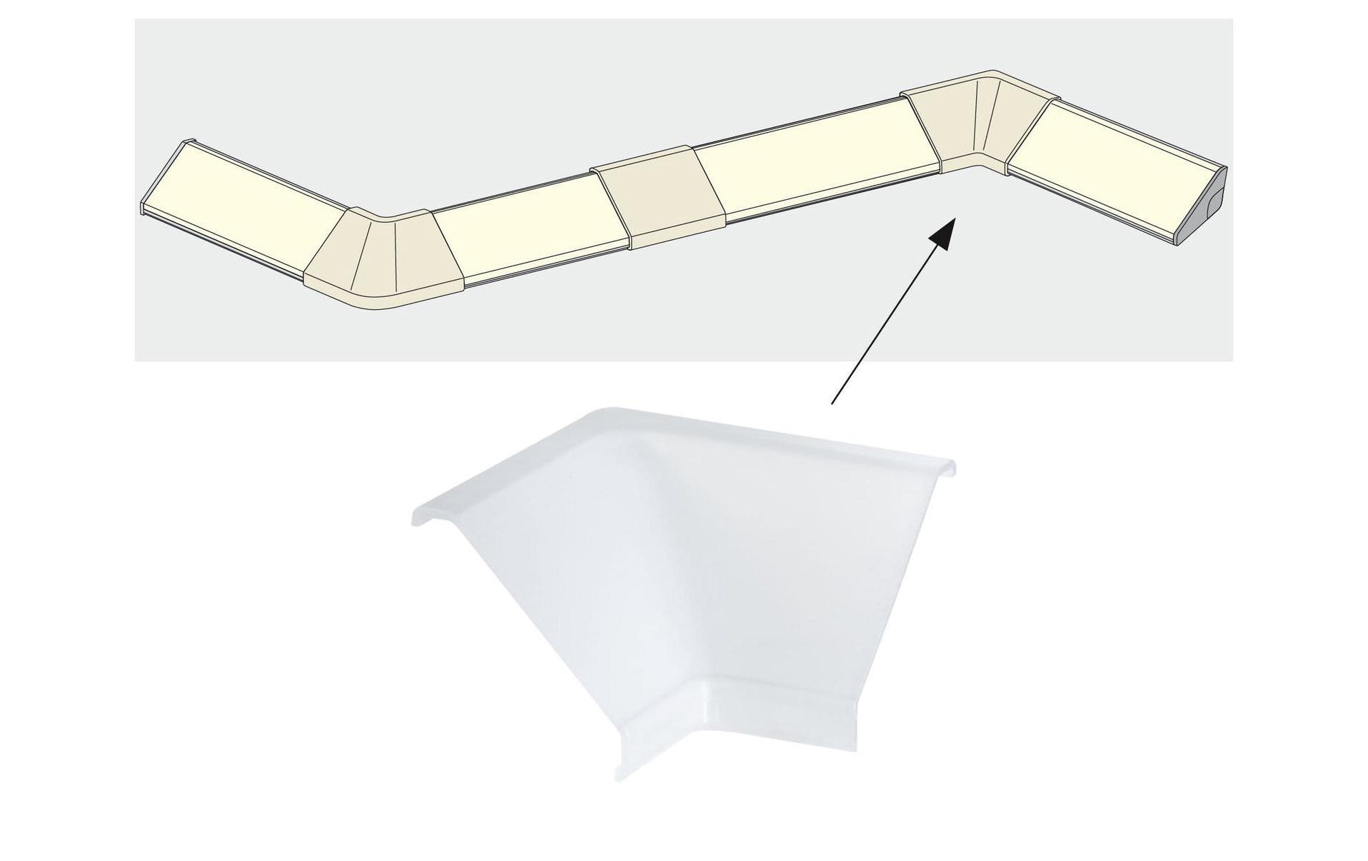 Paulmann Abdeckung Delta Profil Inside Corner, 2 Stück