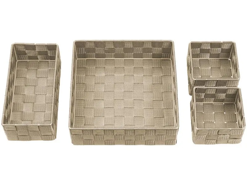 diaqua® Aufbewahrungskorb Irina 4 Stück, Beige diaqua® Aufbewahrungskorb Irina 4 Stück, Beige