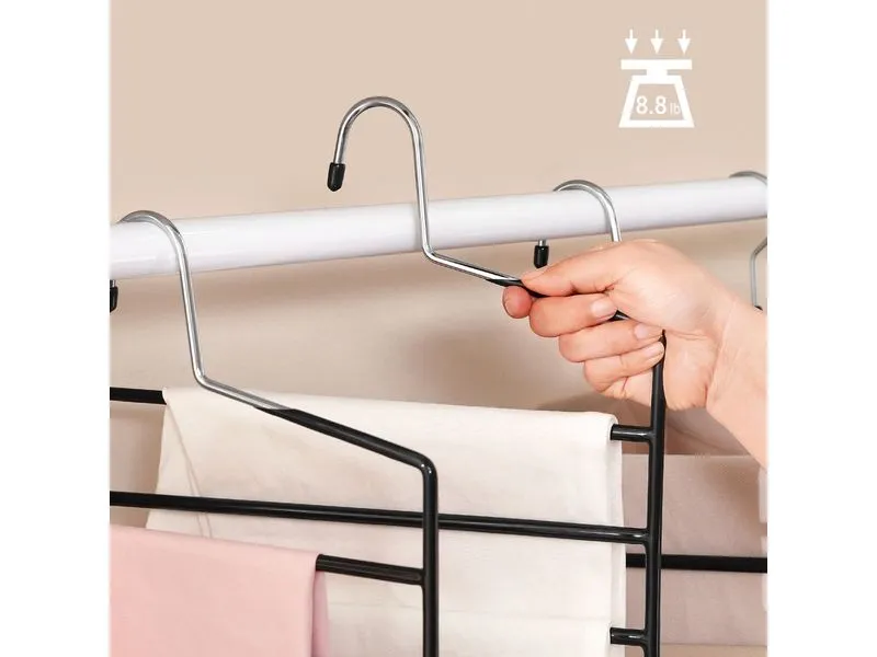 Songmics Kleiderbügel Mehrfach 4 Stück, Schwarz Songmics Kleiderbügel Mehrfach 4 Stück, Schwarz