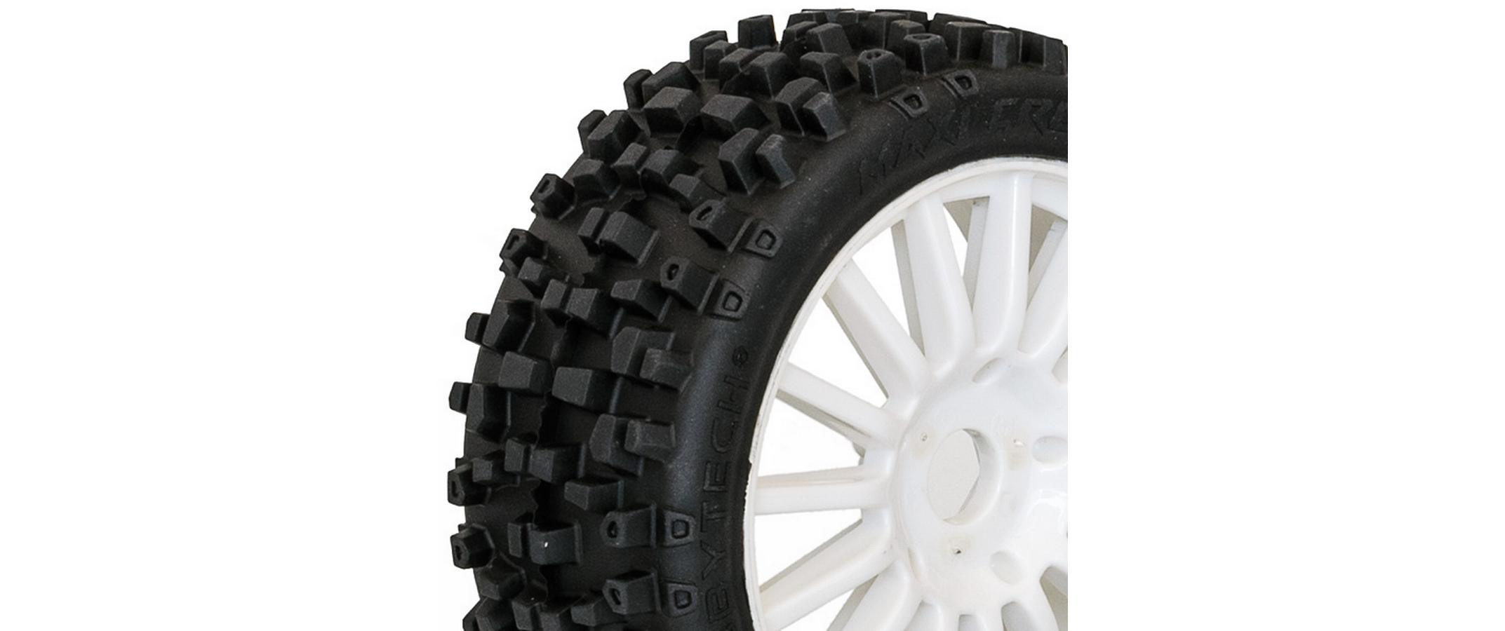 Hobbytech Kompletträder MAXI CROSS Buggy Weiss, 1:8 Hobbytech Kompletträder MAXI CROSS Buggy Weiss, 1:8