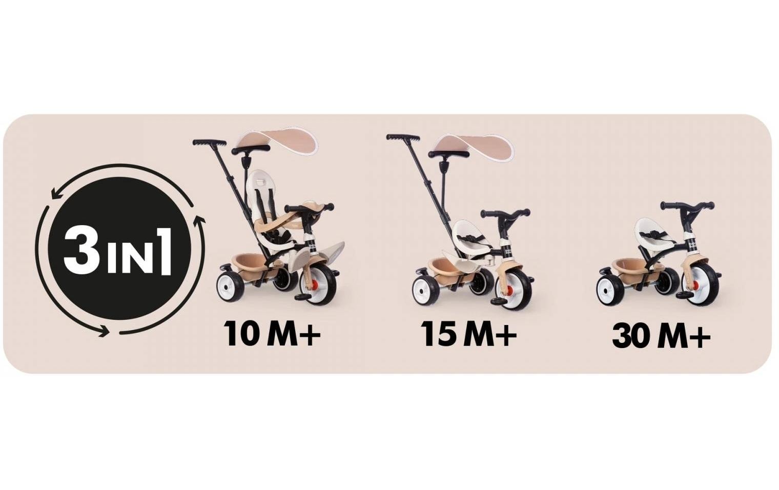 Smoby Dreirad Baby Balade Beige