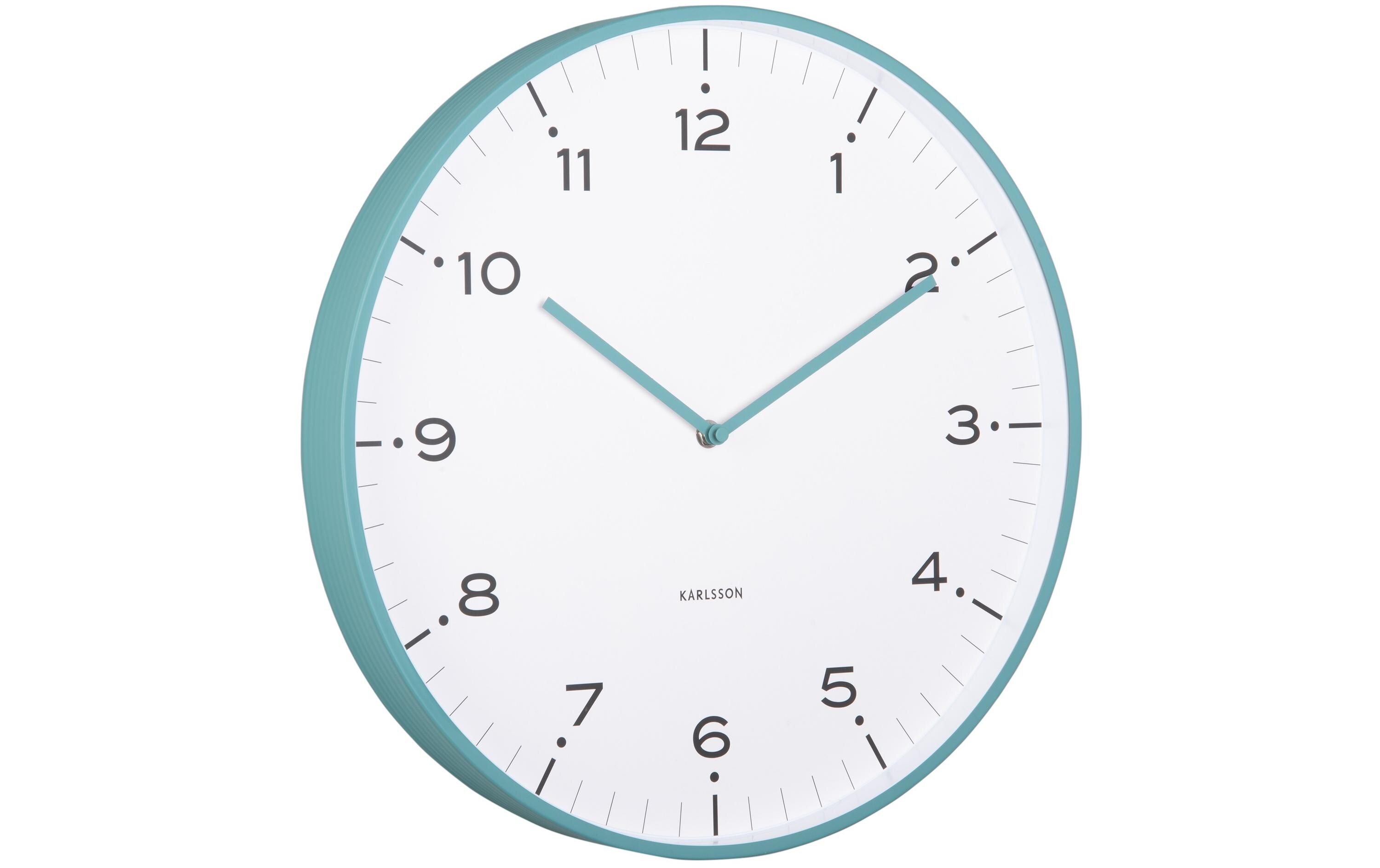 KARLSSON Wanduhr Circus Rings Turquoise blue