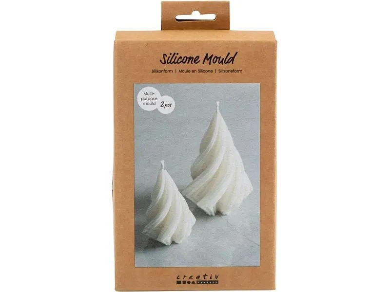 Creativ Company Kerzengiessform Silikon Weihnachtsbäume, 2 Stück Creativ Company Kerzengiessform Silikon Weihnachtsbäume, 2 Stück